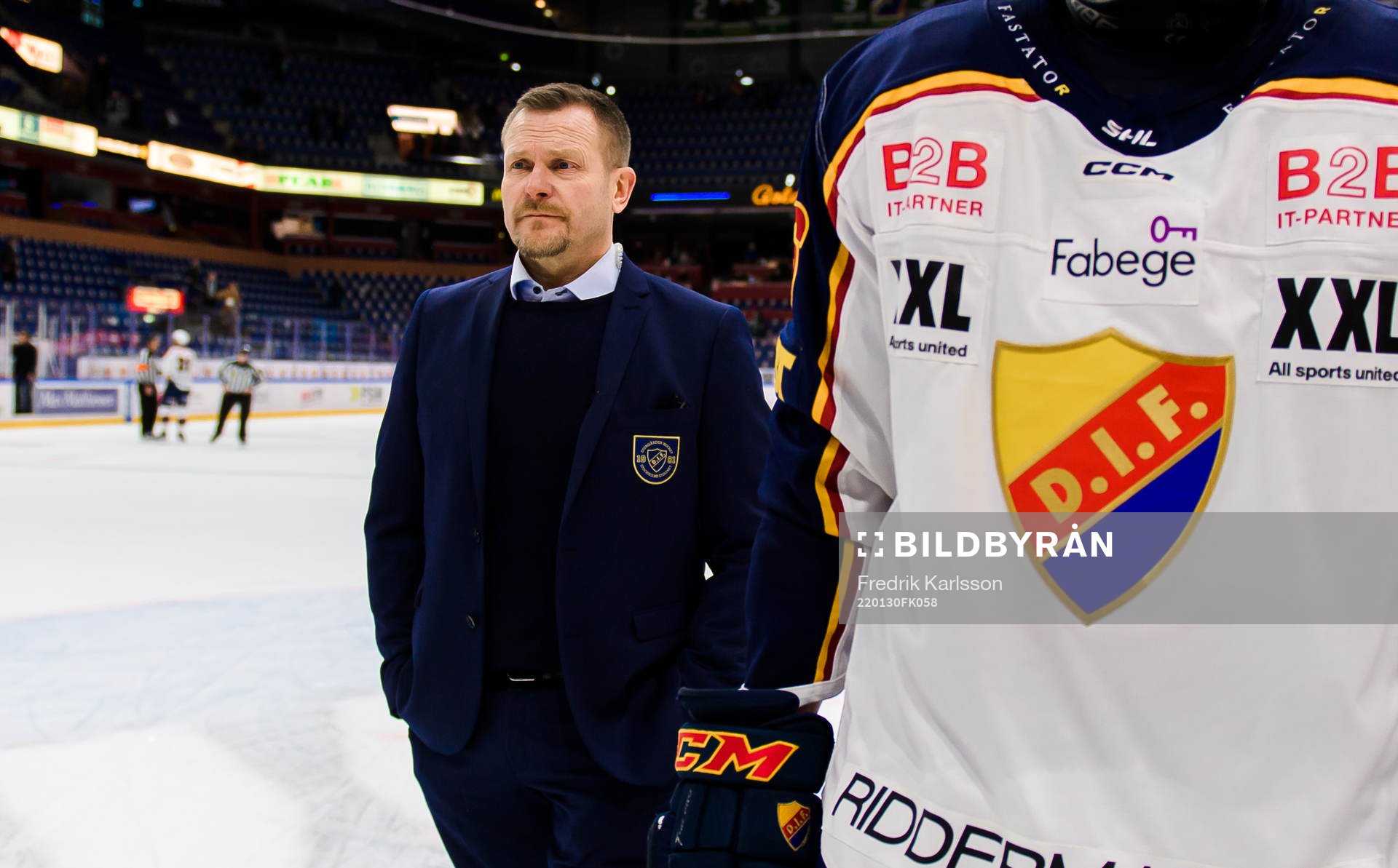 Djurgårdens tränare Joakim Fagervall jublar