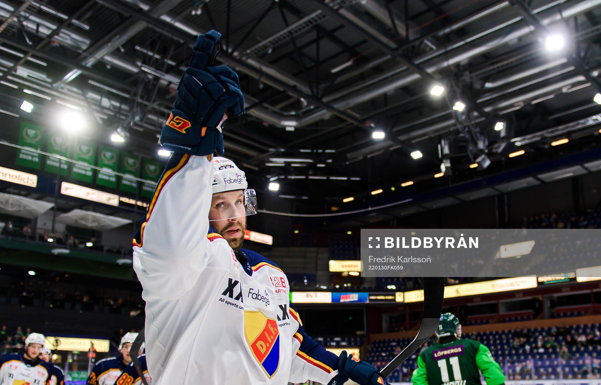 Djurgårdens Dick Axelsson jublar