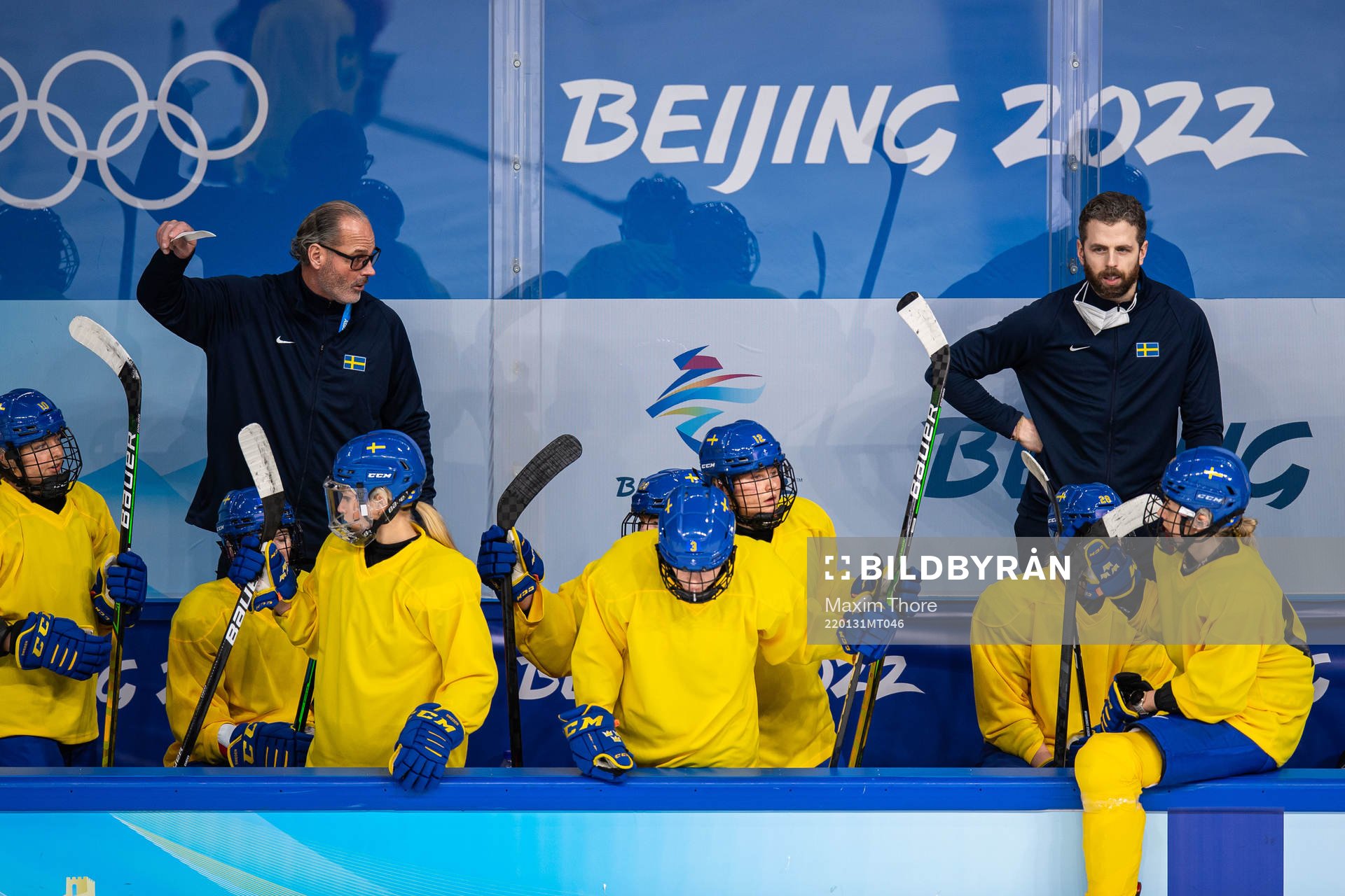Assistant coach Andreas Spångberg and head coach Ulf