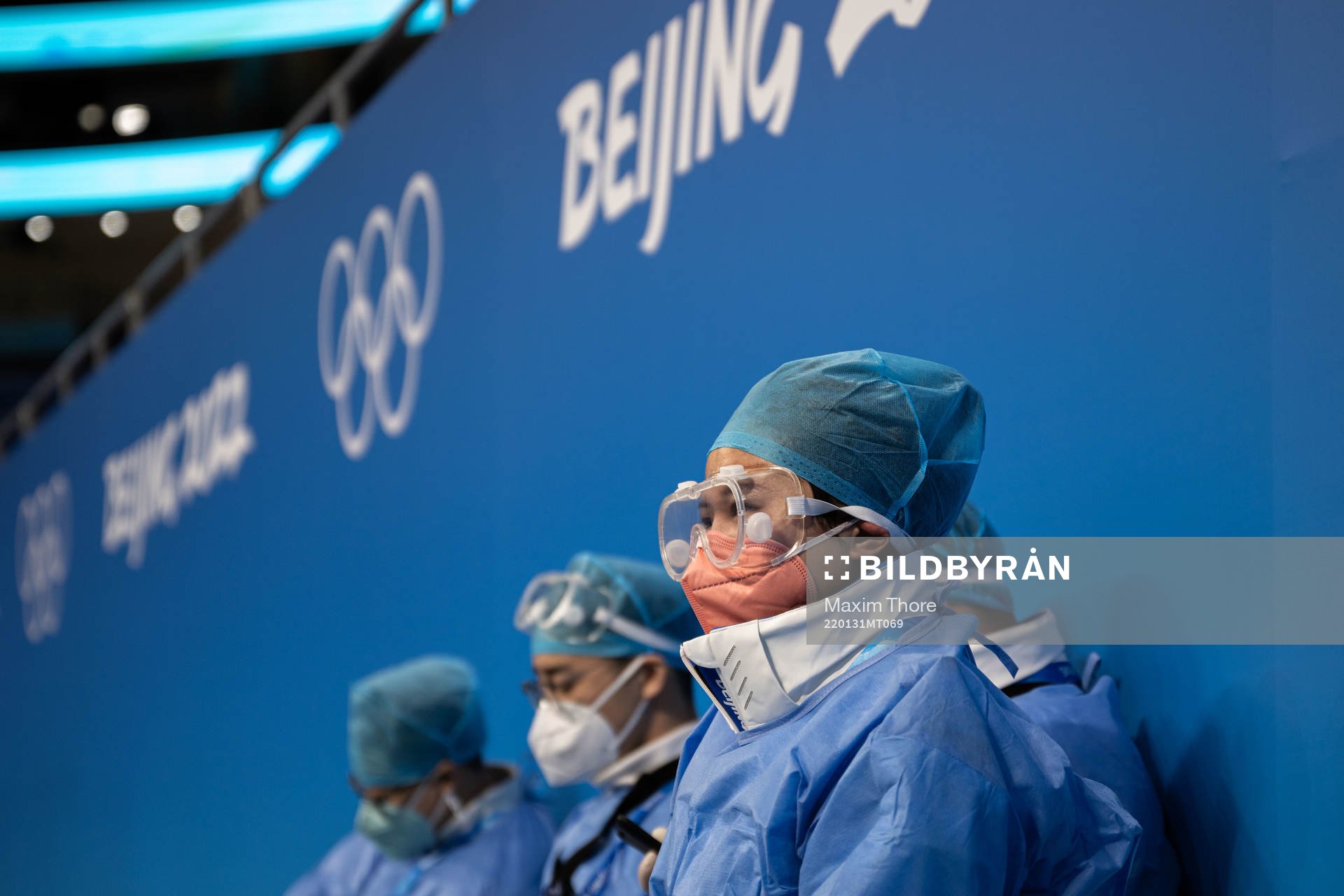Medical personel in personal protective gear