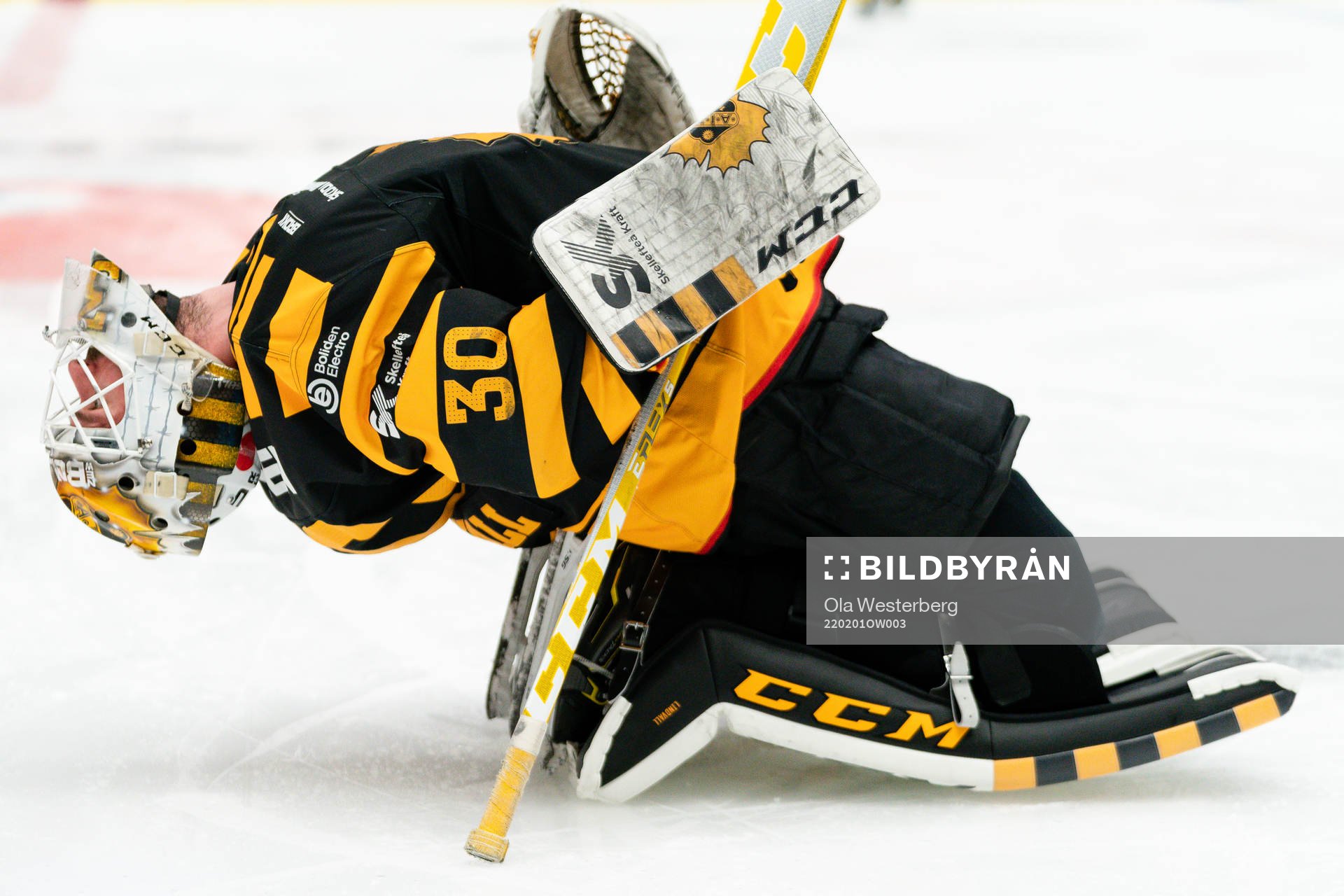 Skellefteås målvakt Gustaf Lindvall