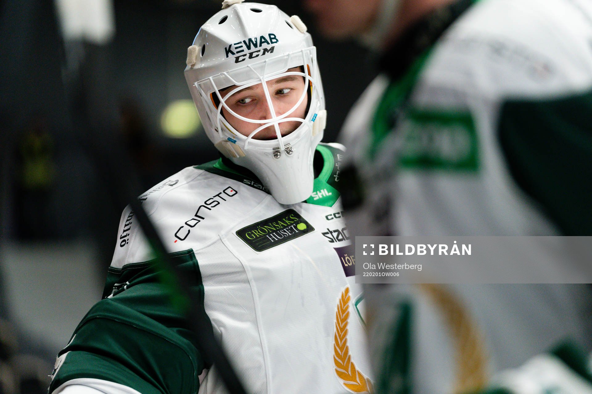 Färjestads målvakt Dennis Hildeby