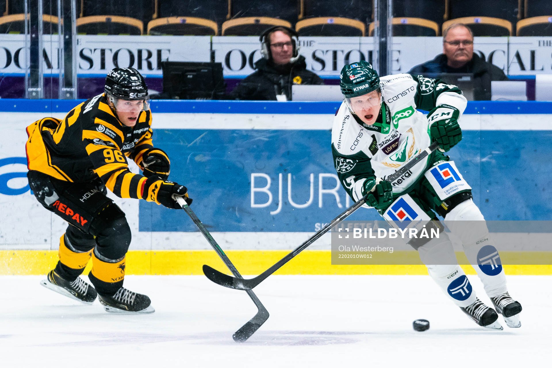 Skellefteås Rickard Hugg och Färjestads Daniel Viksten