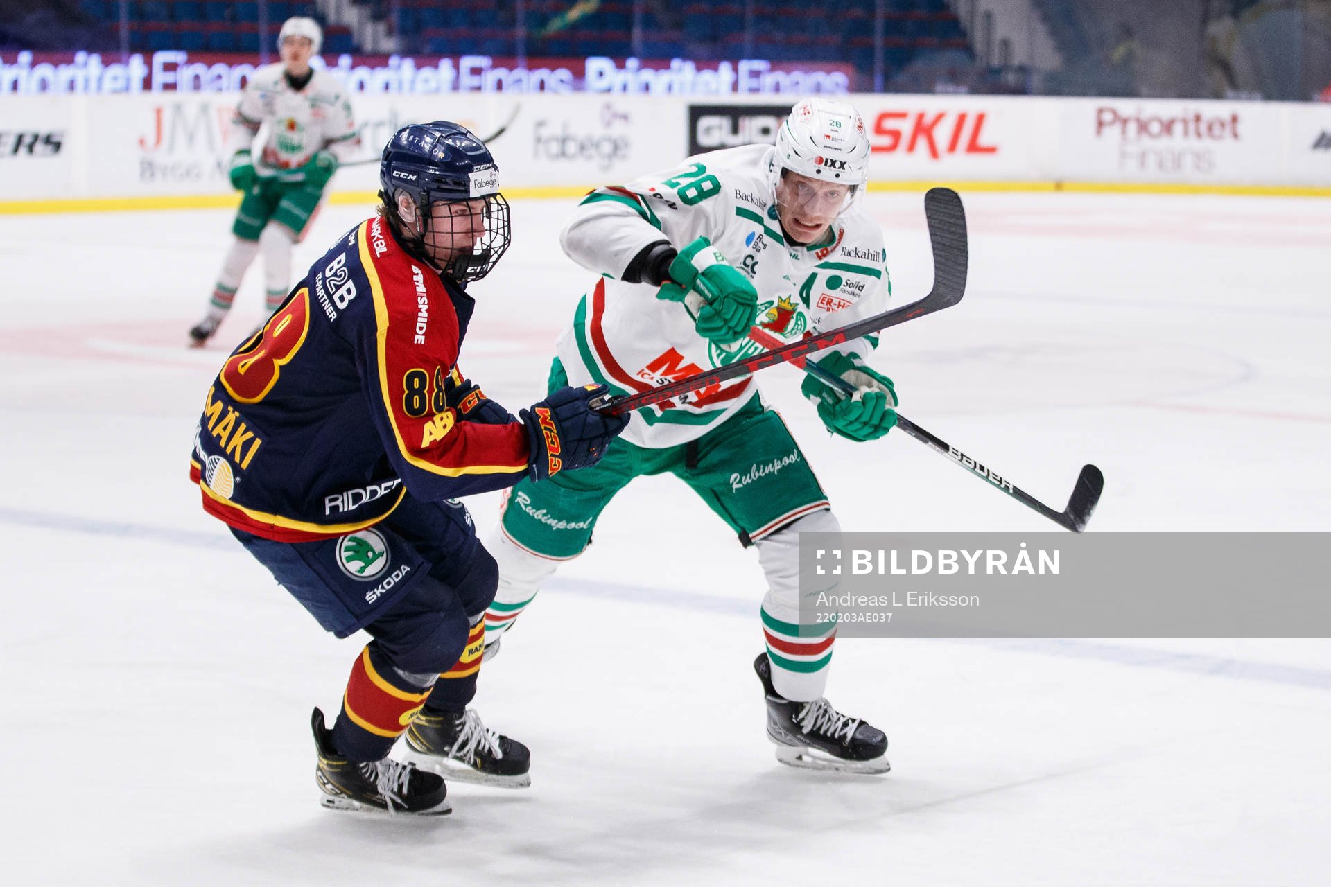 Djurgårdens Jonathan Lekkerimäki och Rögles Anton