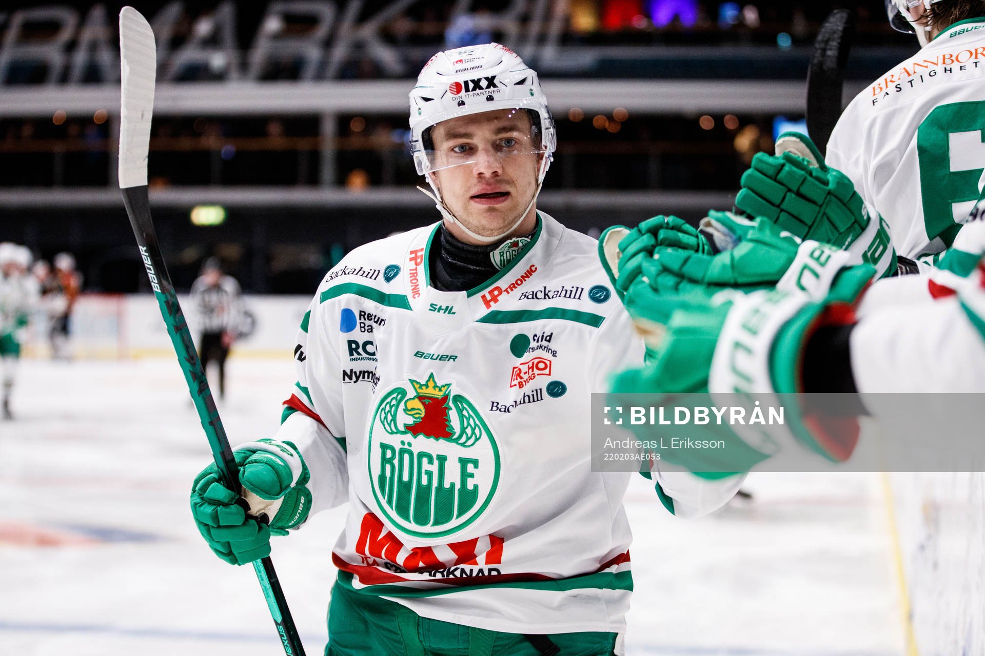 Rögles Leon Bristedt jublar