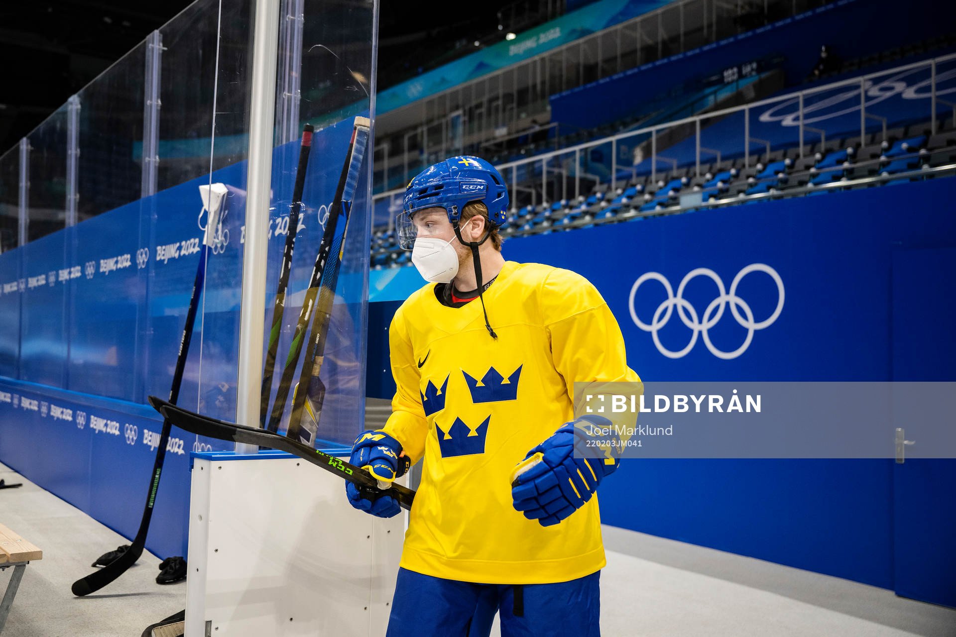 Linus Hultström of the Swedish national men's ice hockey