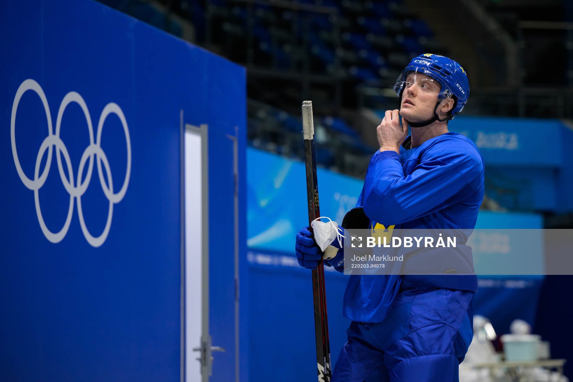 Carl Klingberg of the Swedish national men's ice hockey