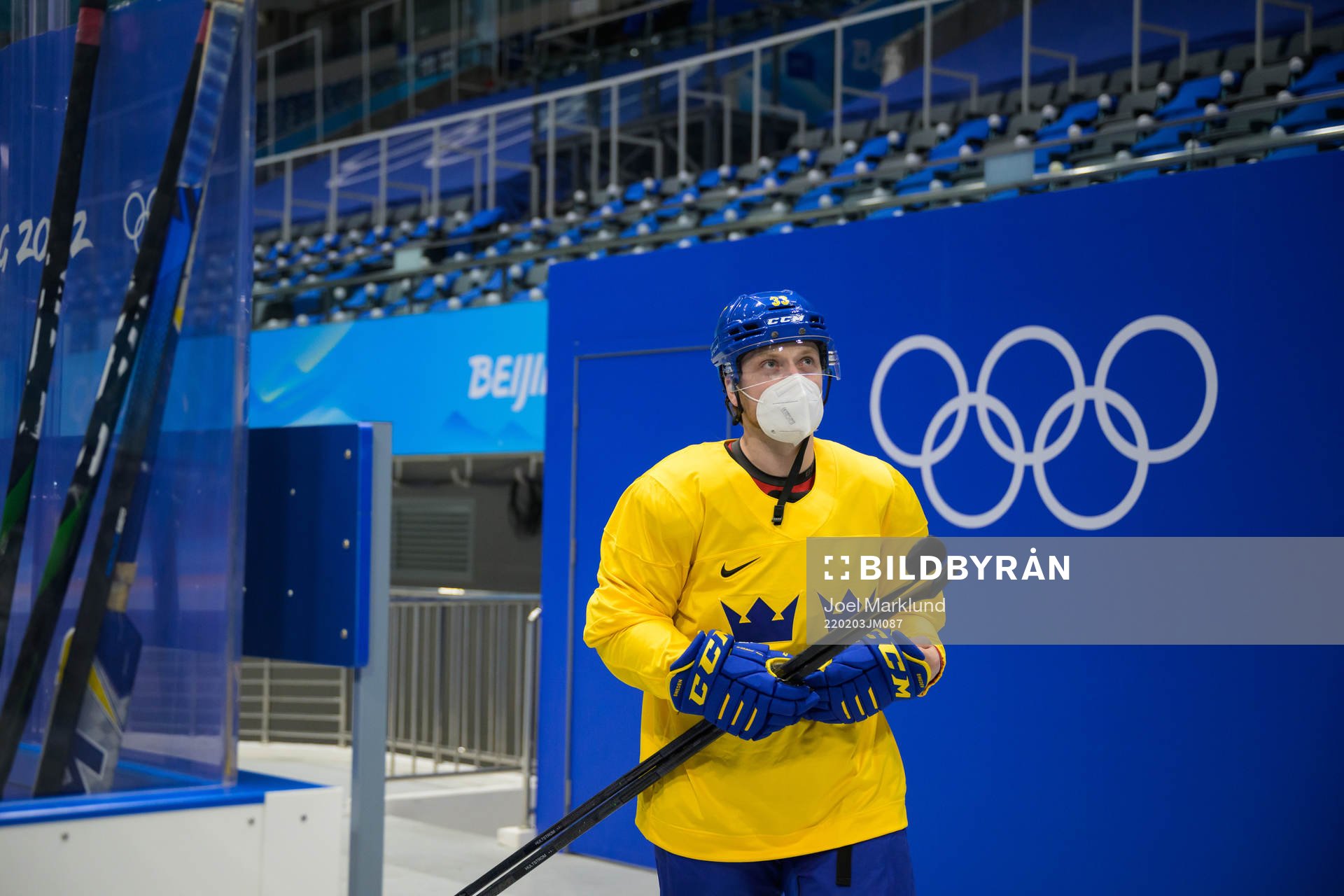 Linus Hultström of the Swedish national men's ice hockey