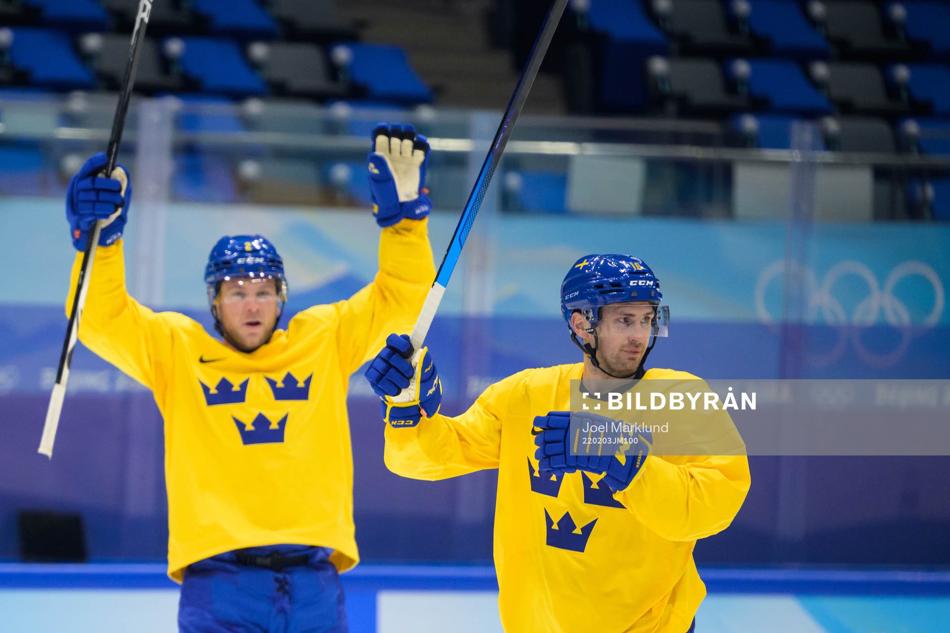 Christian Folin and Marcus Krüger of the Swedish national