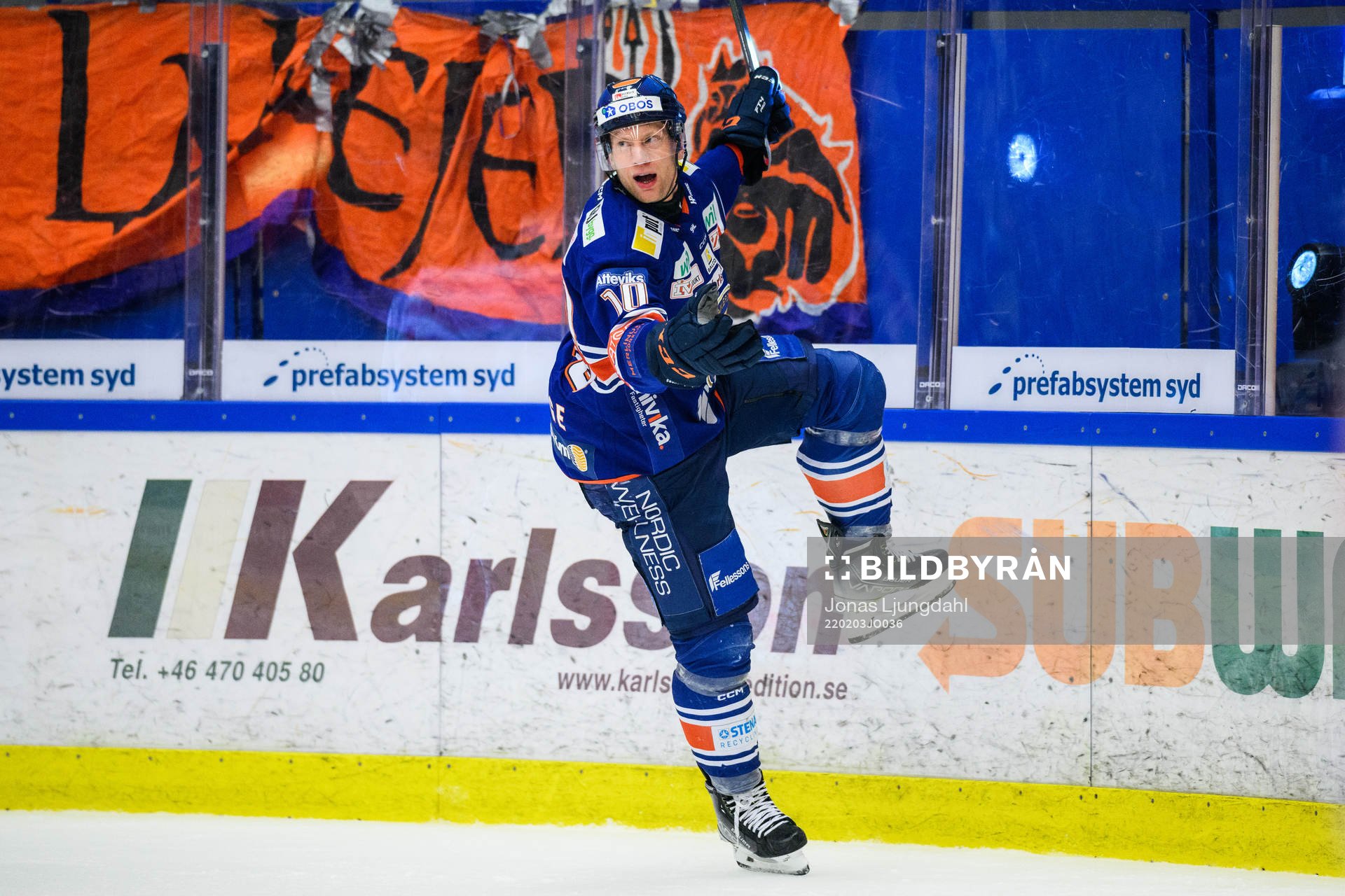 Växjös Richard Gynge jublar