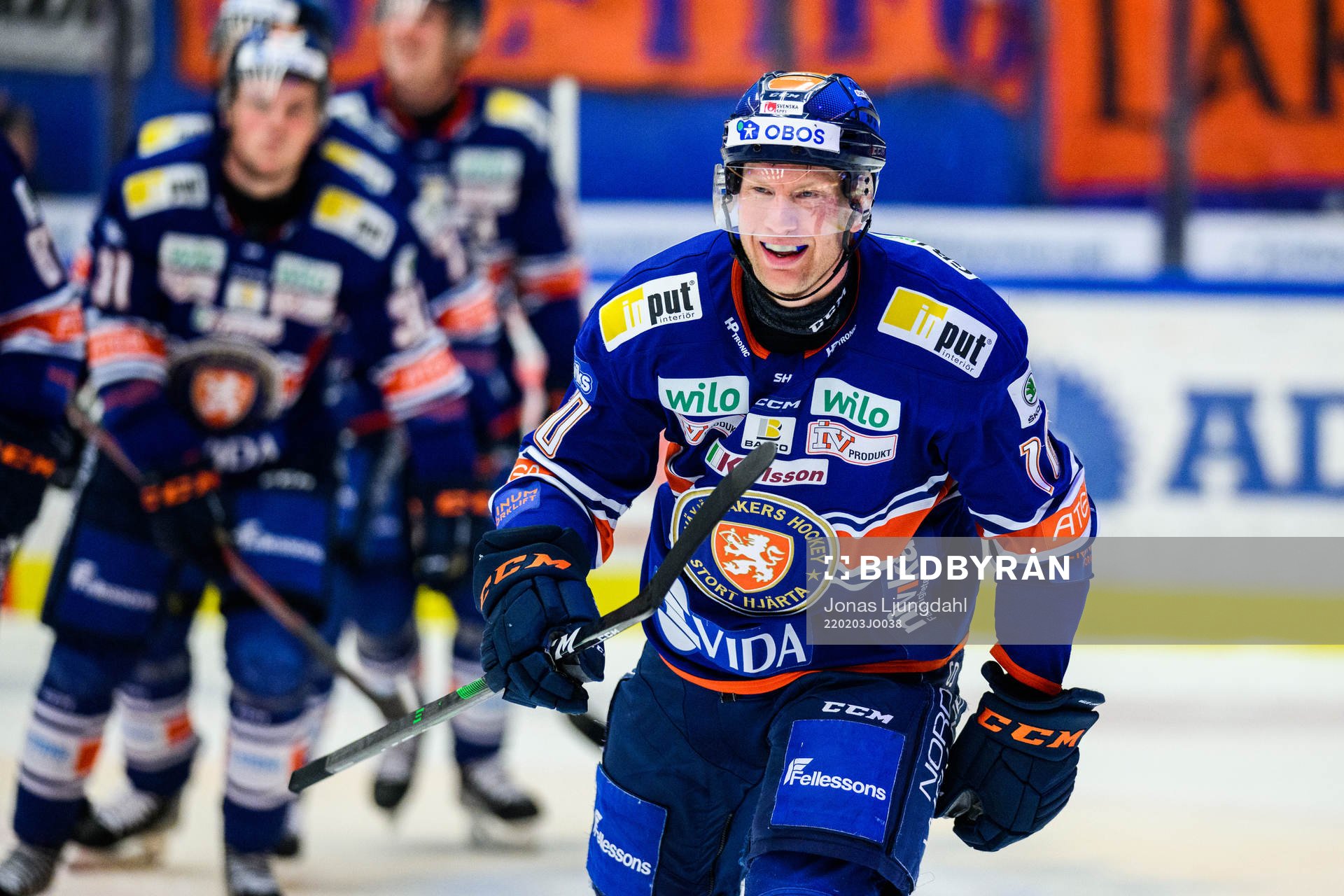 Växjös Richard Gynge jublar