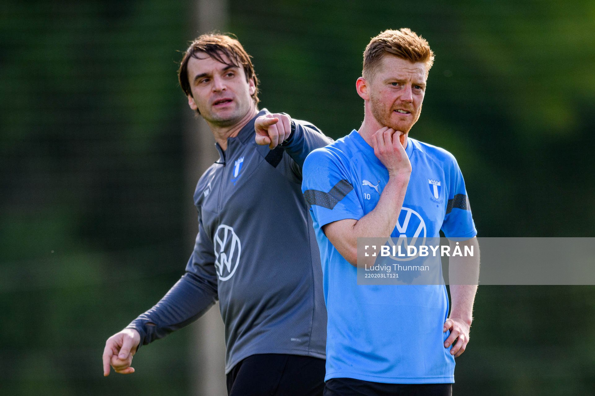 Tränare Milos Milojevic och Anders Christiansen