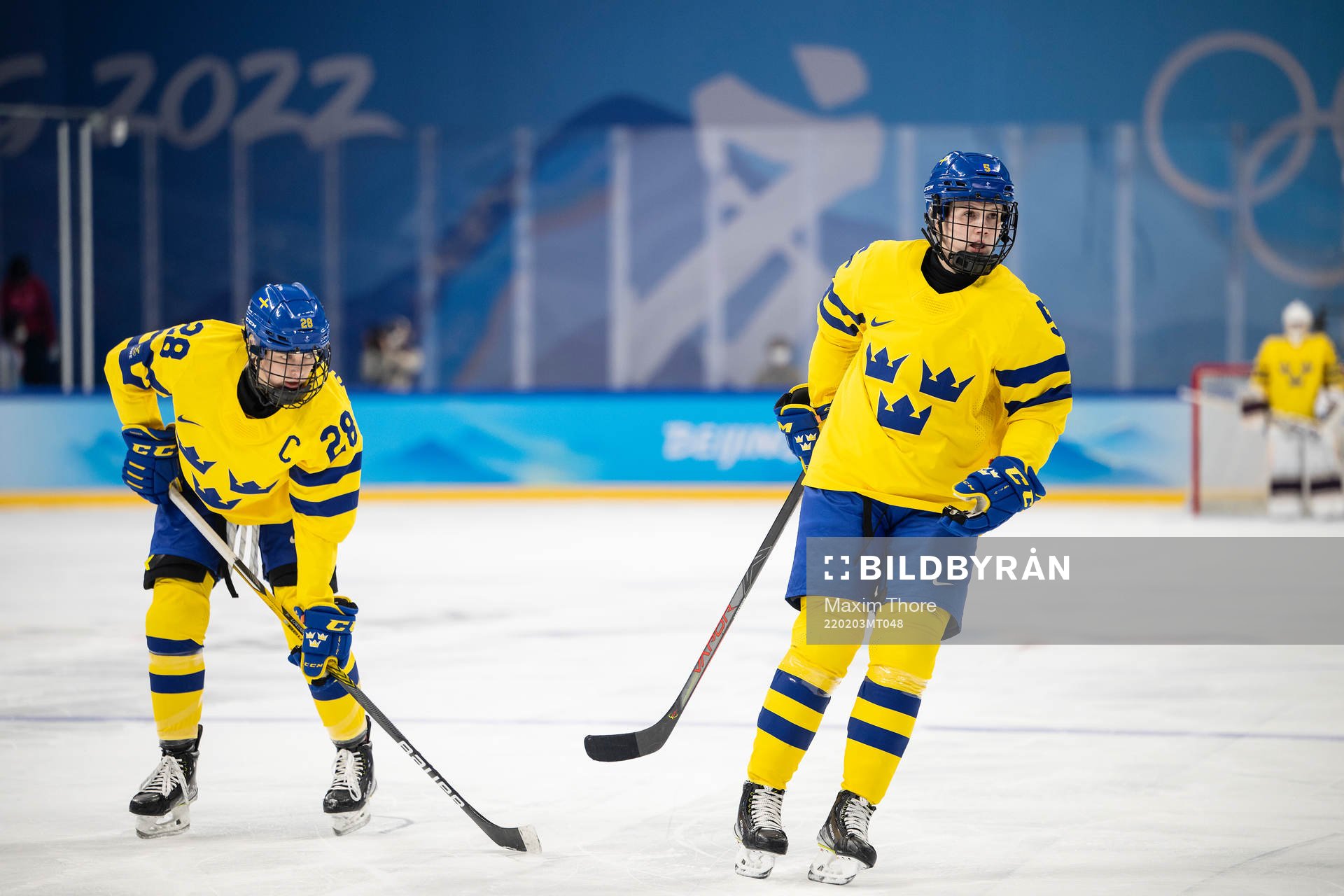 Michelle Löwenhielm and Johanna Fällman of Sweden in the