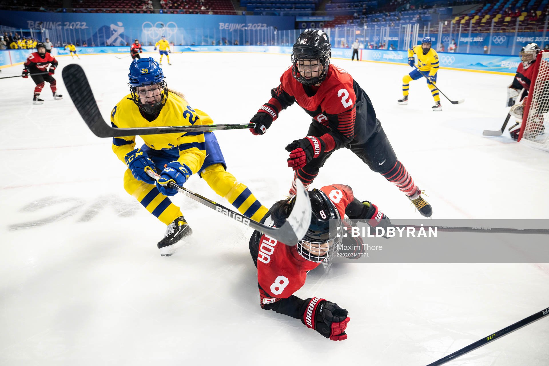 Olivia Carlsson of Sweden against Shiori Koike and Akane