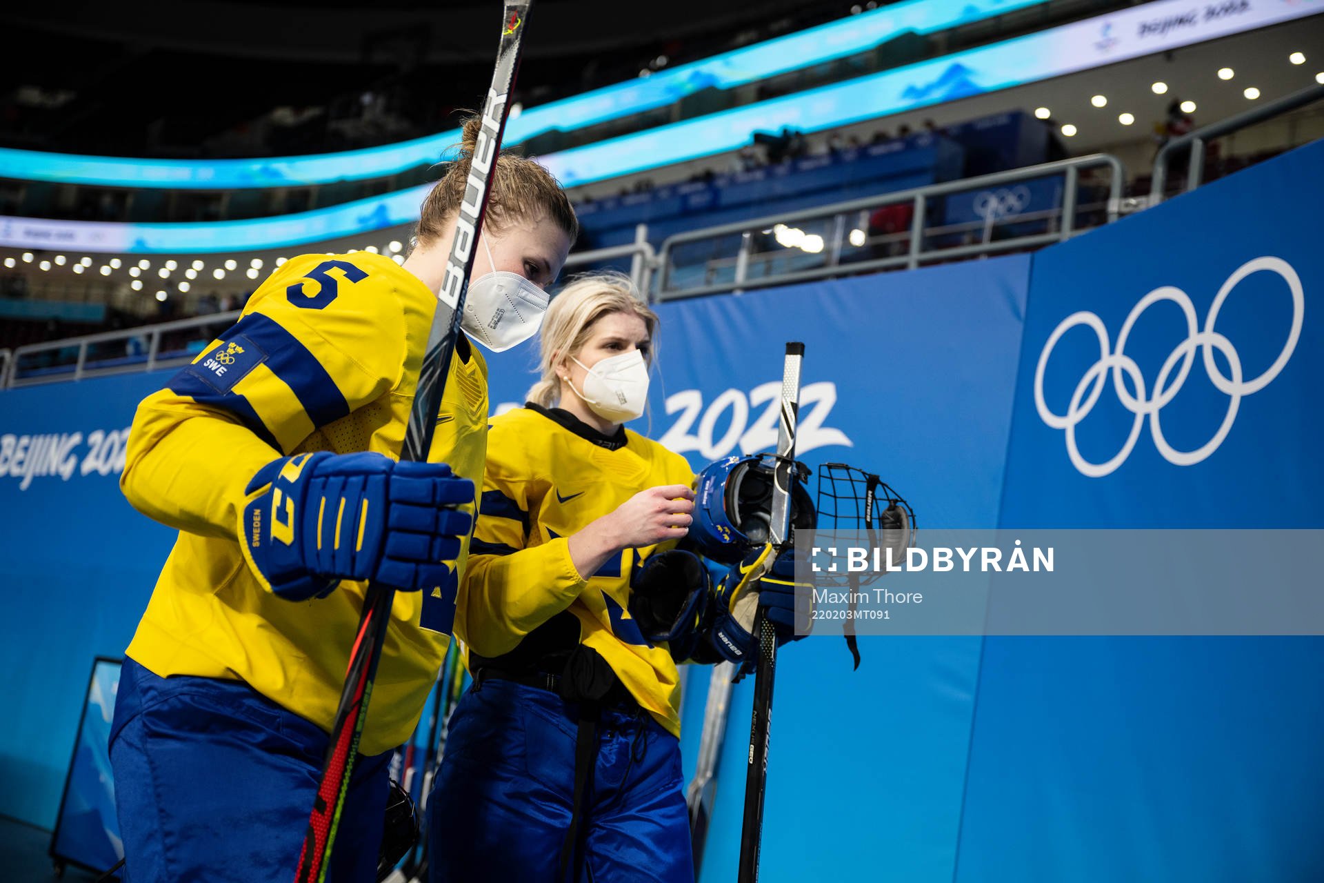 Johanna Fällman and Emma Nordin of Sweden