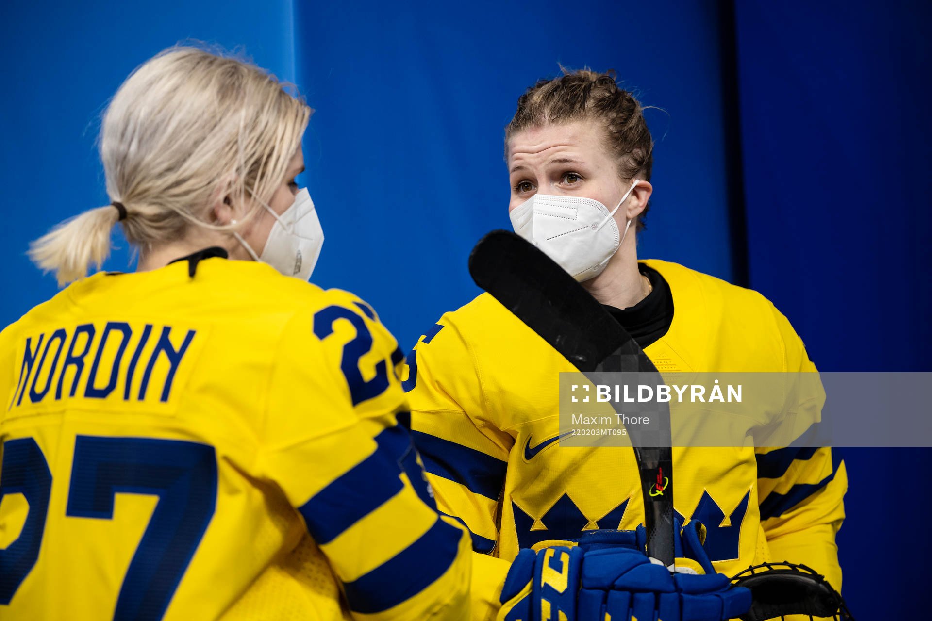 Emma Nordin and Johanna Fällman of Sweden