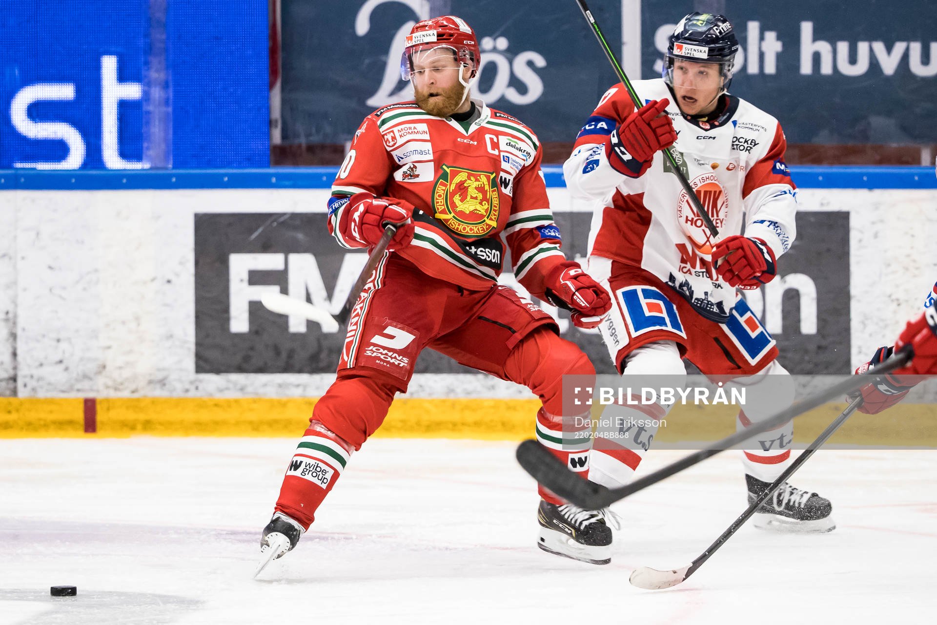 Moras Daniel Ljungren och Västerviks Luke Green