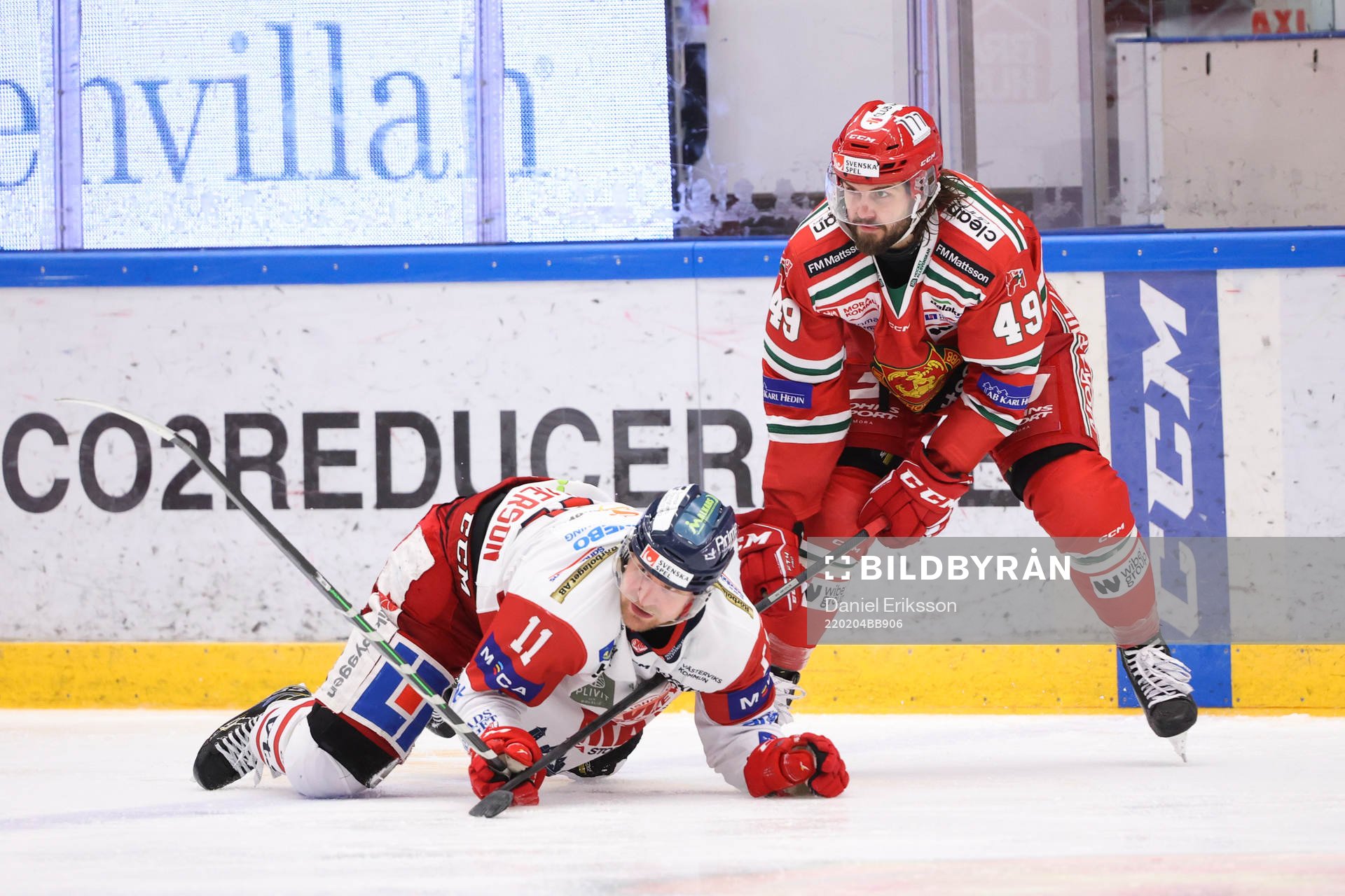Västerviks Alexander Hilmerson och Moras Steven Seigo