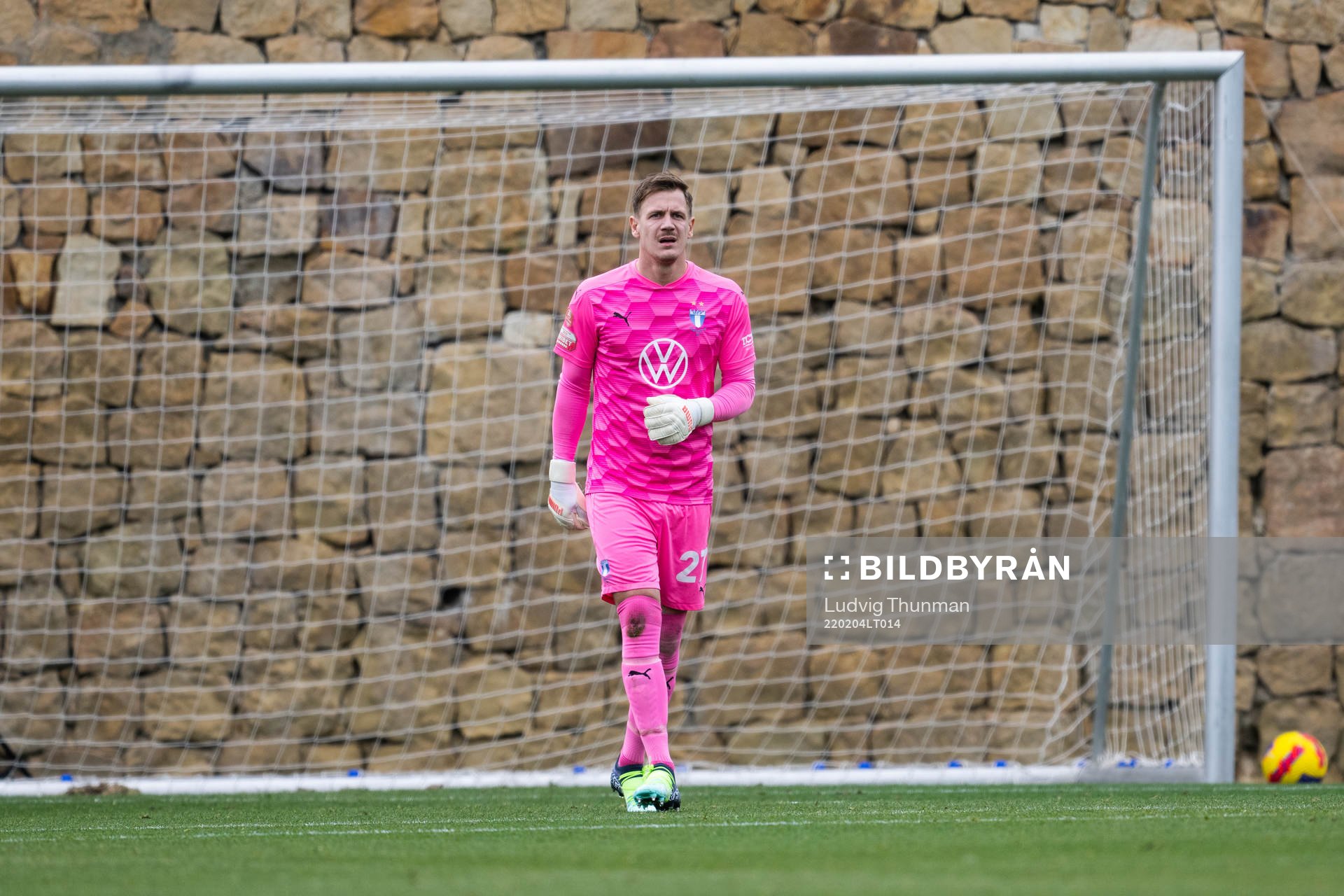 Goal keeper Johan Dahlin of Malmö FF