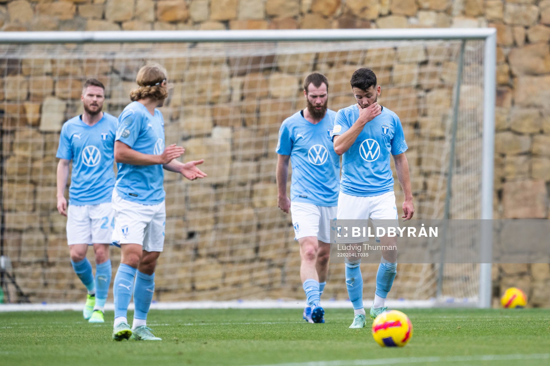 Erdal Rakip of Malmö FF looks dejected