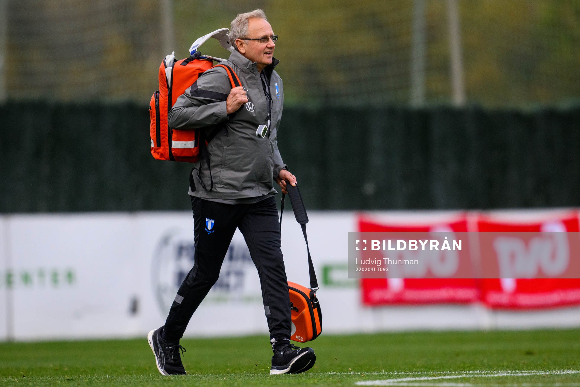 Doctor Pär Herbertsson of Malmö FF during the friendly football match between Malmö FF and Lokomotiv Moskva on February 4, 2022 in Marbella.