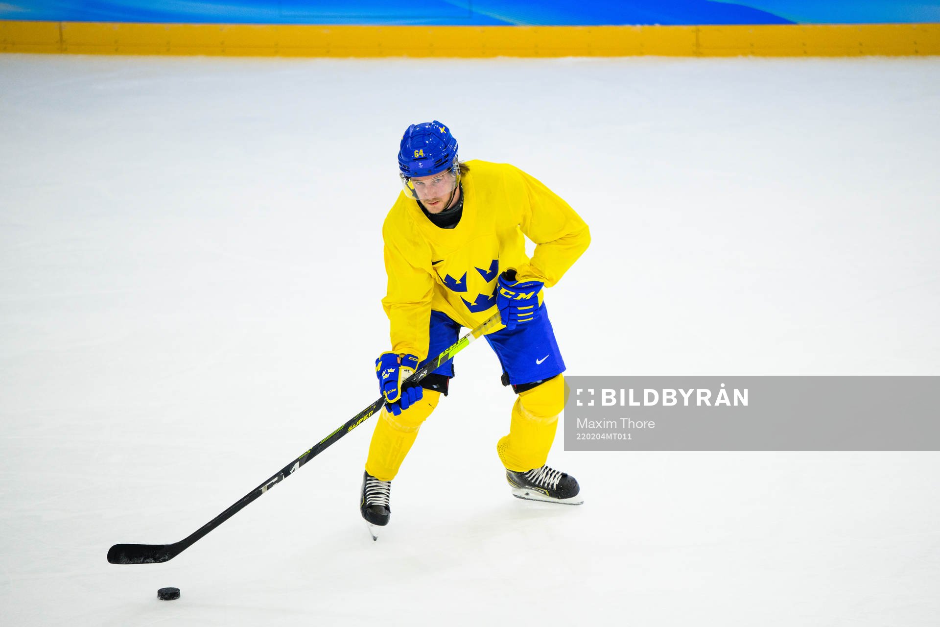 Jonathan Pudas of the Swedish men’s national ice hockey