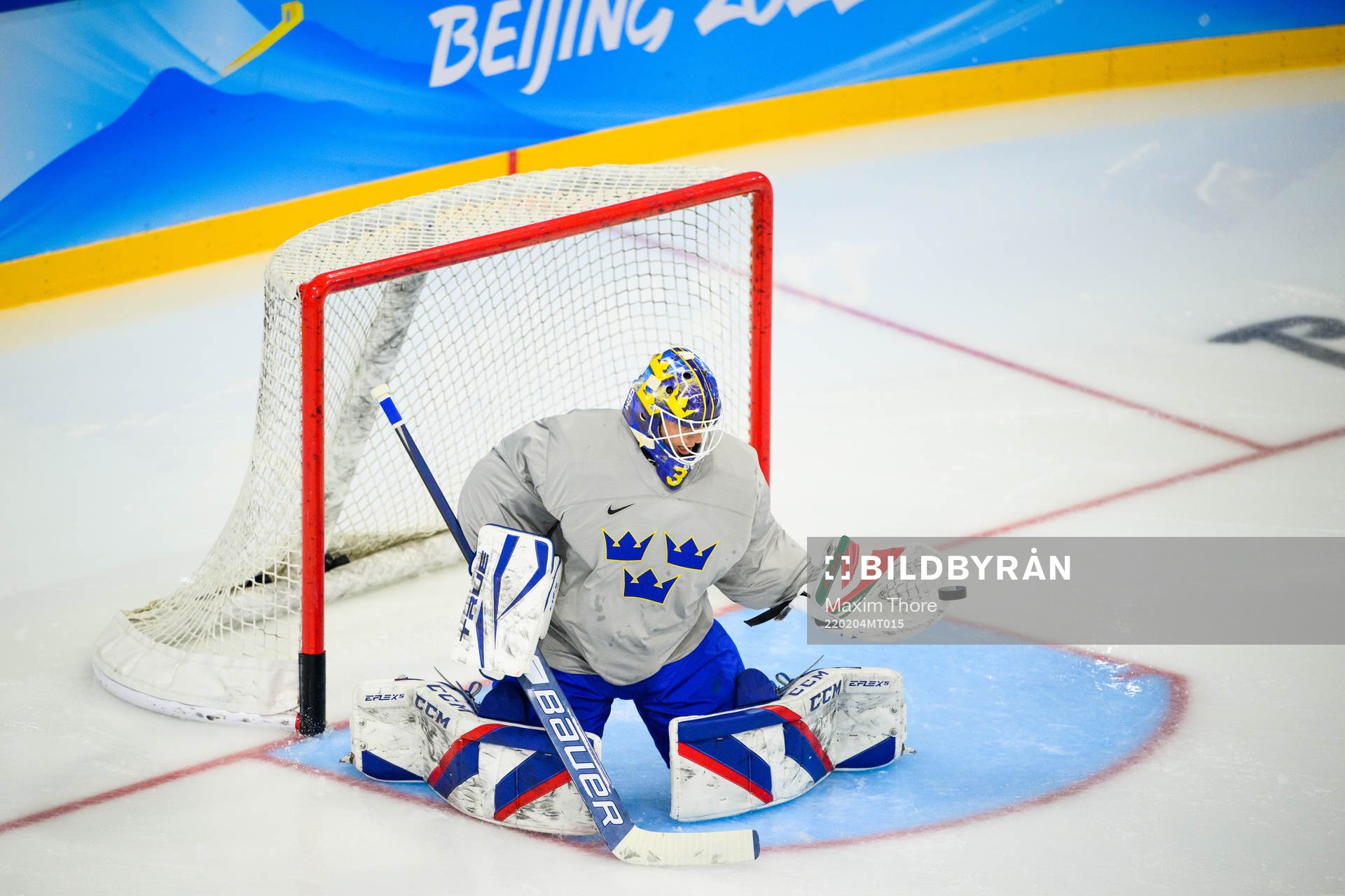 Goaltender Lars Johansson of the Swedish men’s national