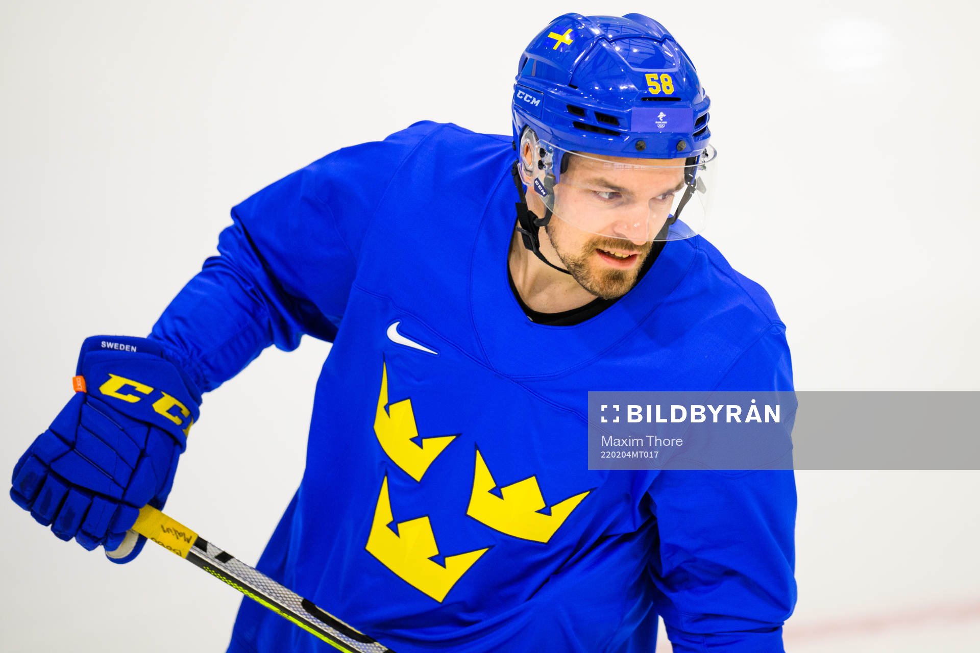 Anton Lander of the Swedish men’s national ice hockey