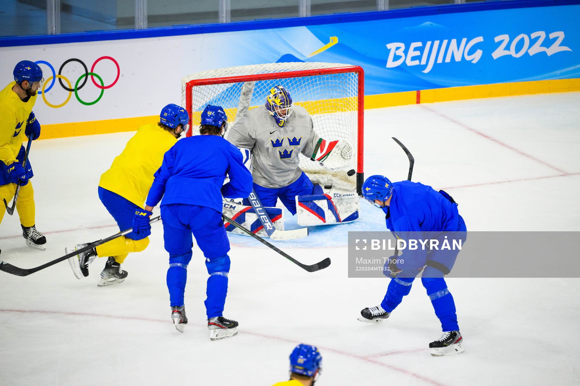 Goaltender Lars Johansson of the Swedish men’s national