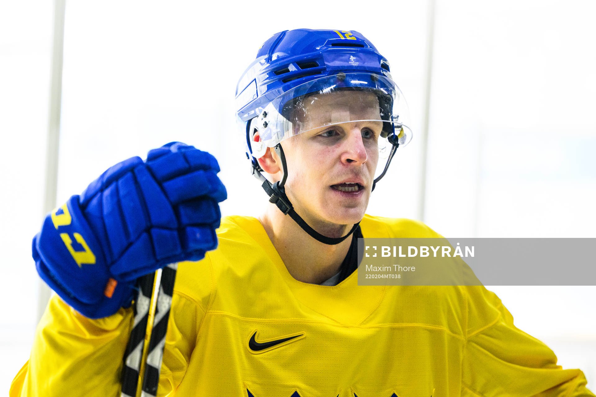 Max Friberg of the Swedish men’s national ice hockey team