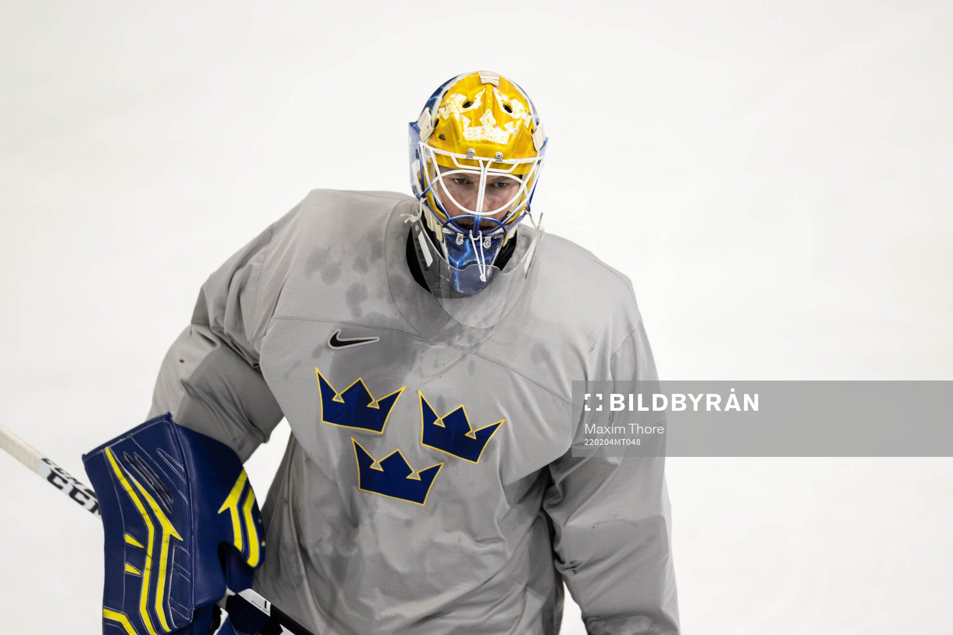 Goaltender Magnus Hellberg of the Swedish men’s national