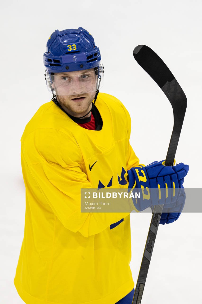 Linus Hultström of the Swedish men’s national ice hockey