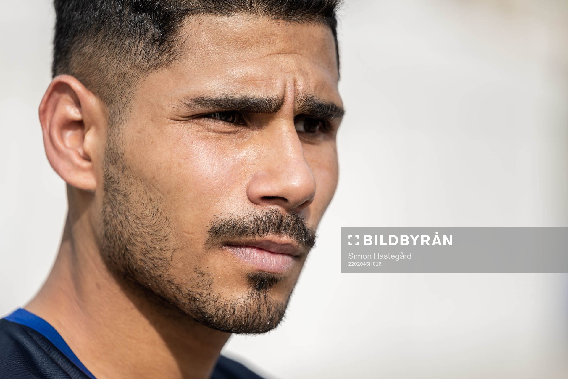 Hosam Aiesh under en fotbollsträning med IFK Göteborg den 4 februari 2022 i Marbella. 