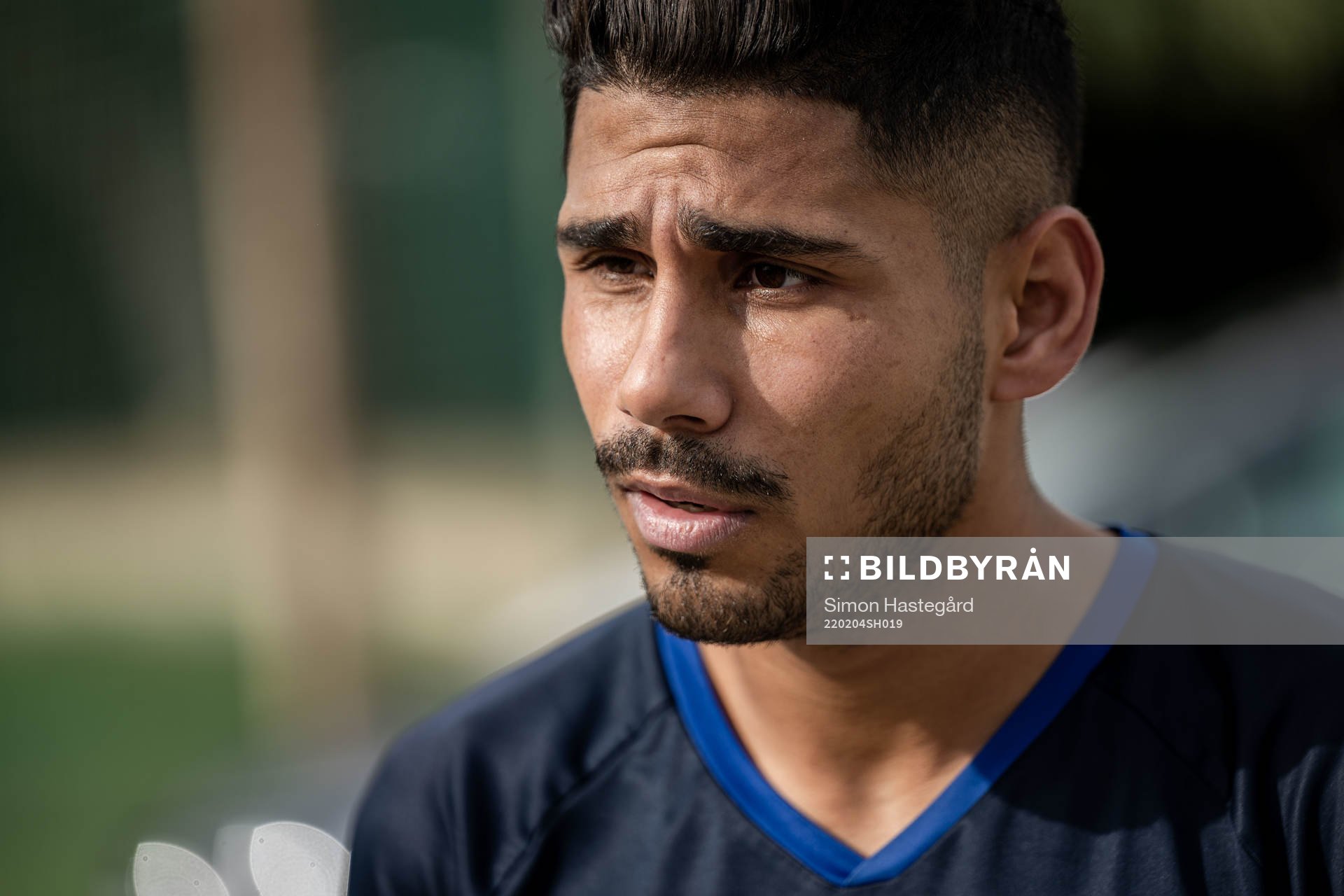 Hosam Aiesh under en fotbollsträning med IFK Göteborg den 4 februari 2022 i Marbella. 