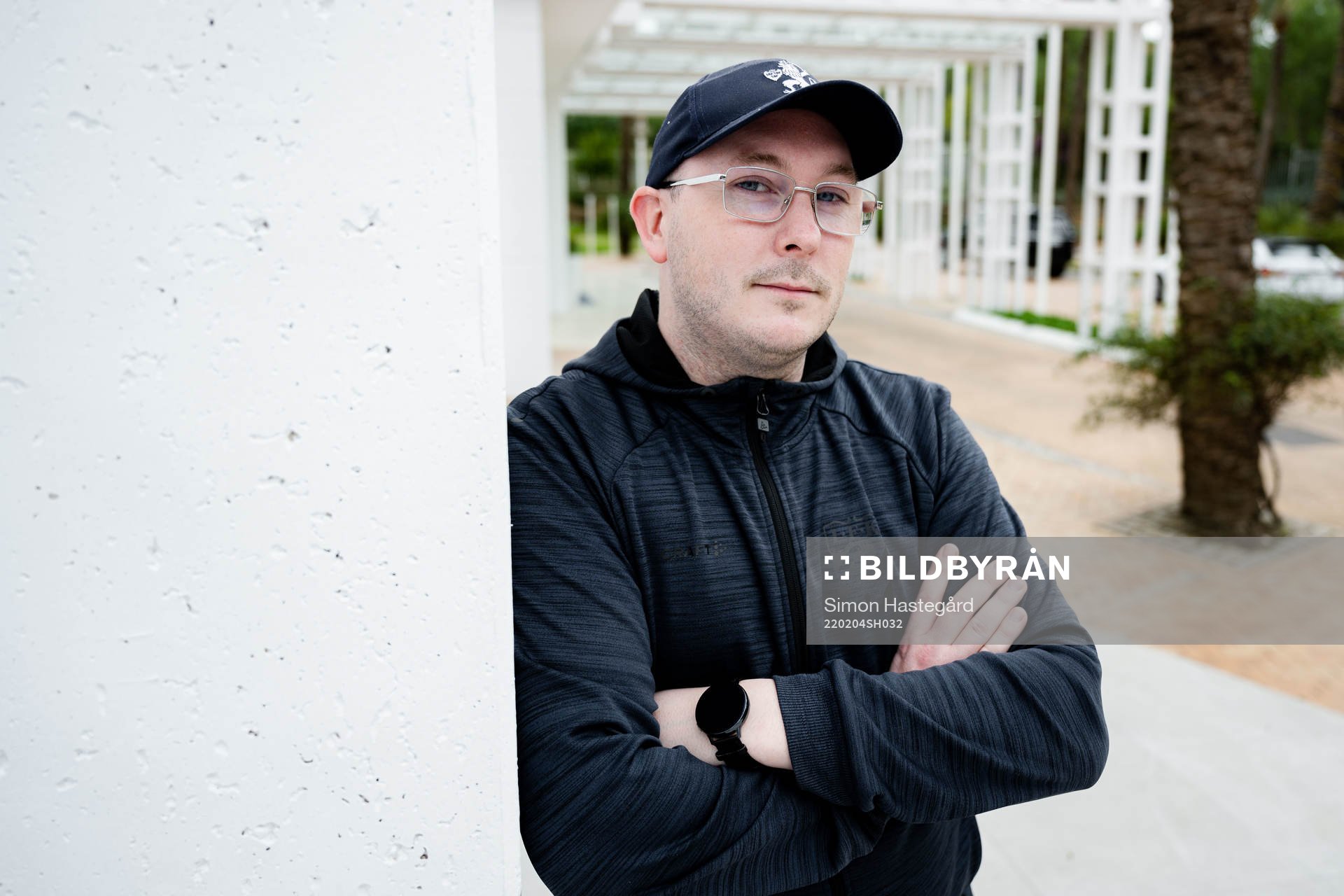 Marcus Modéer, Medie- och informationsansvarig, poserar för porträtt under en pressträff med IFK Göteborg den 4 februari 2022 i Marbella.