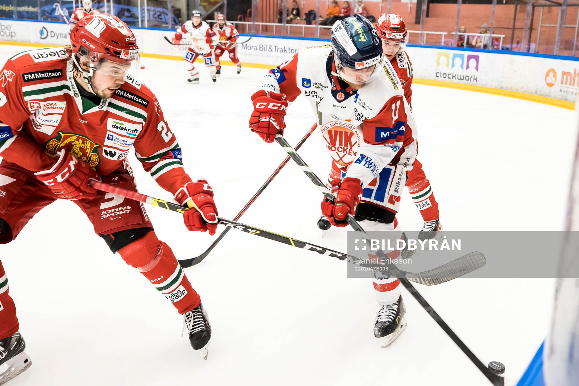 Moras Måns Carlsson och Västerviks Alexander Hilmerson