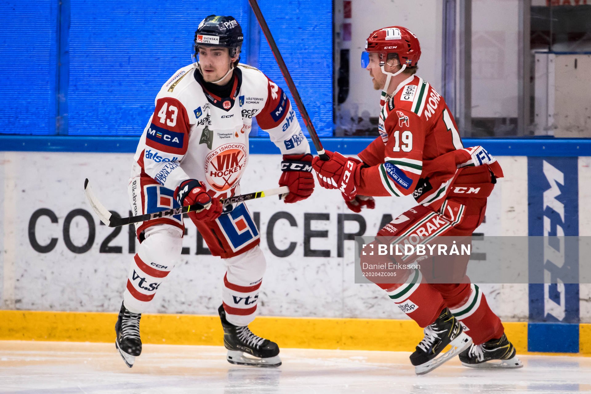 Västerviks Max Krogdahl och Moras Filip Lennström