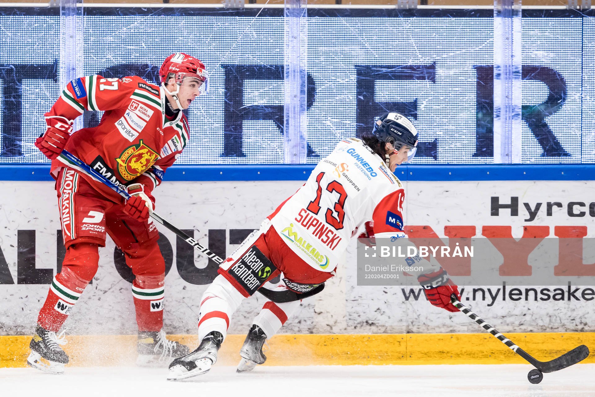 Moras Isak Rosen och Västerviks Brett Supinski