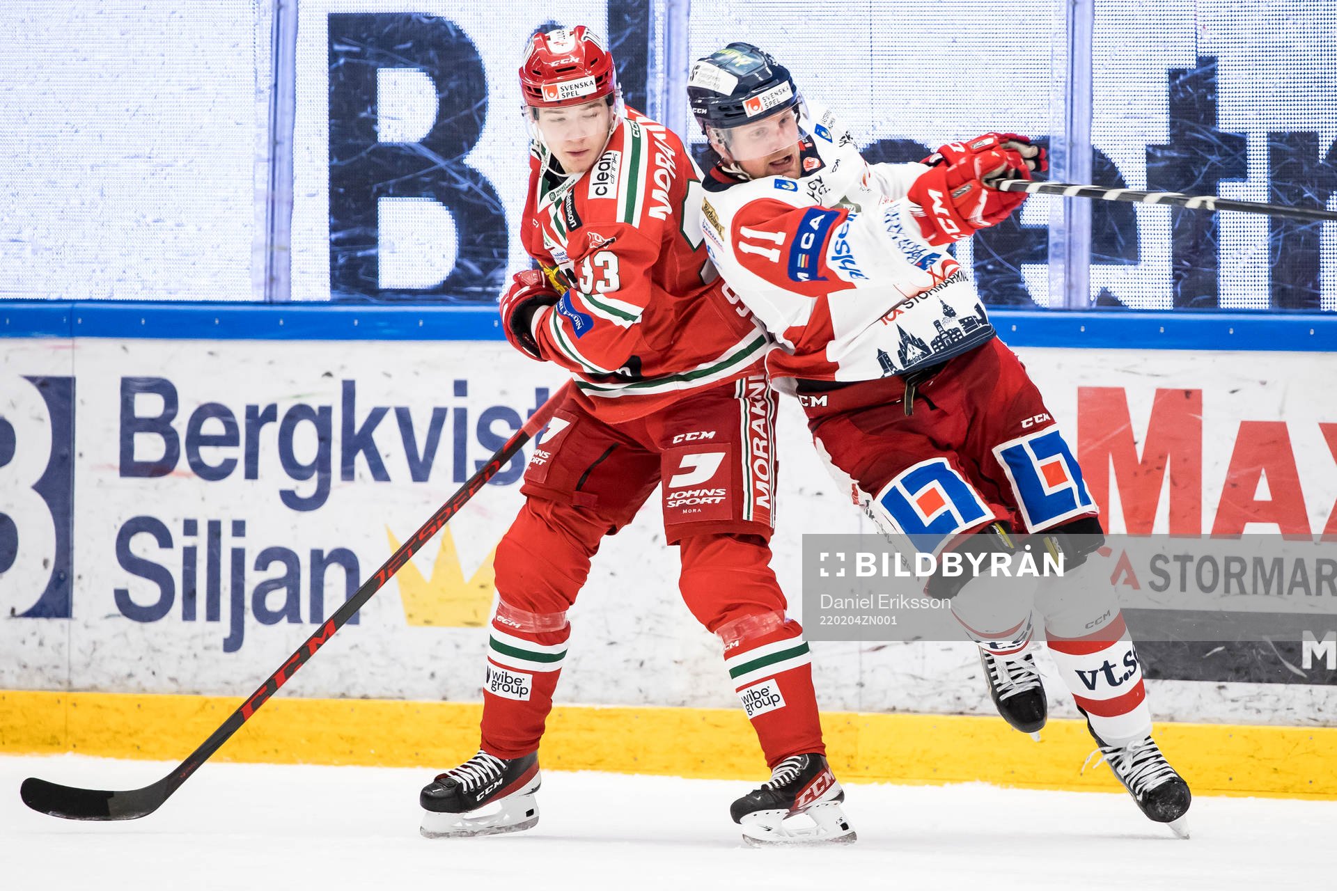 Moras Olle Strandell  och Västerviks Alexander Hilmerson