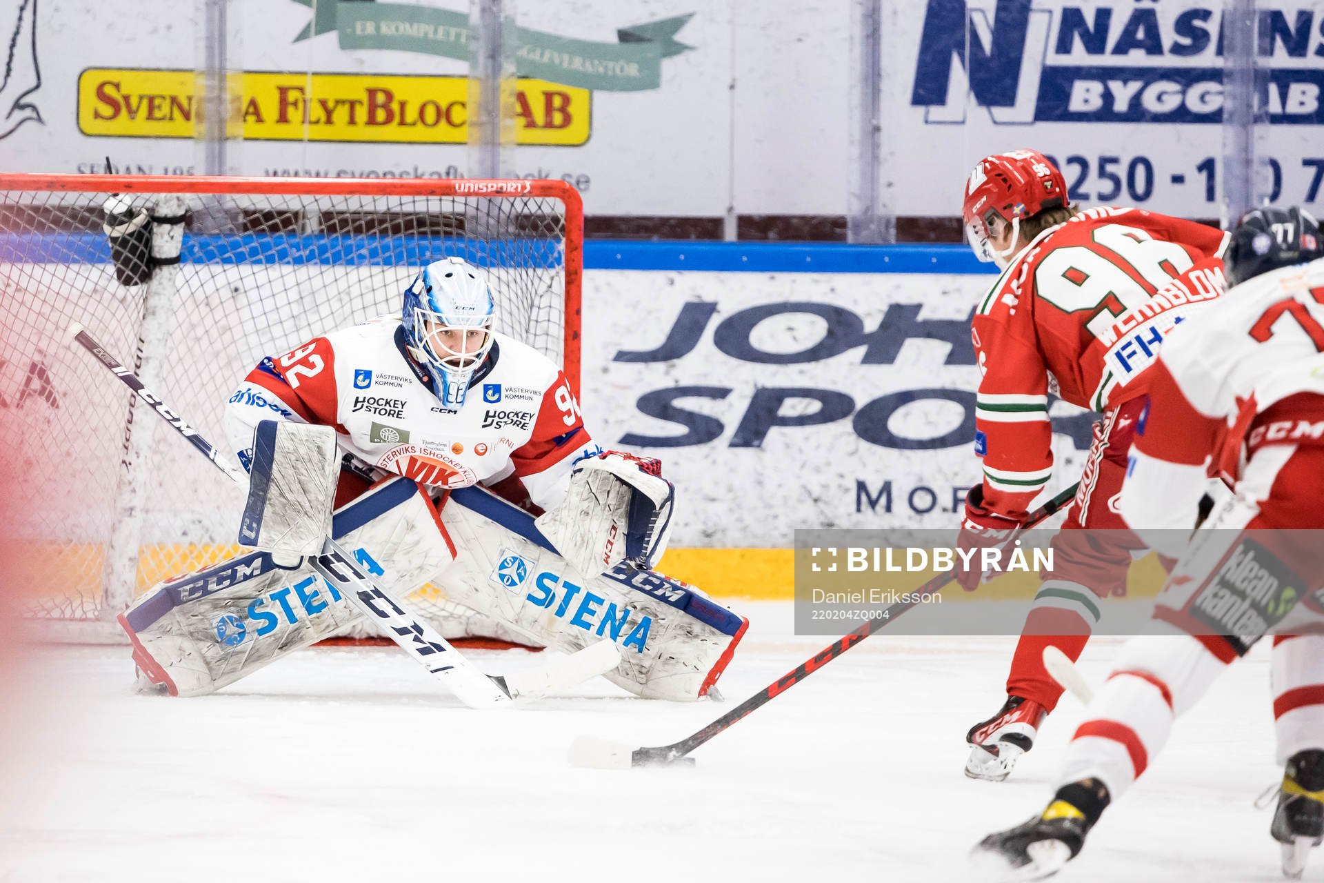 Västerviks målvakt Edvin Olofsson