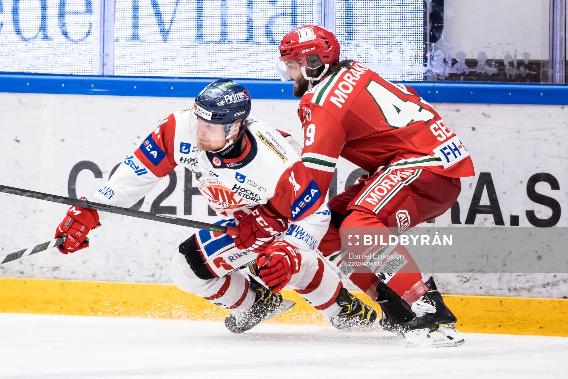 Västerviks Alexander Hilmerson och Moras Steven Seigo