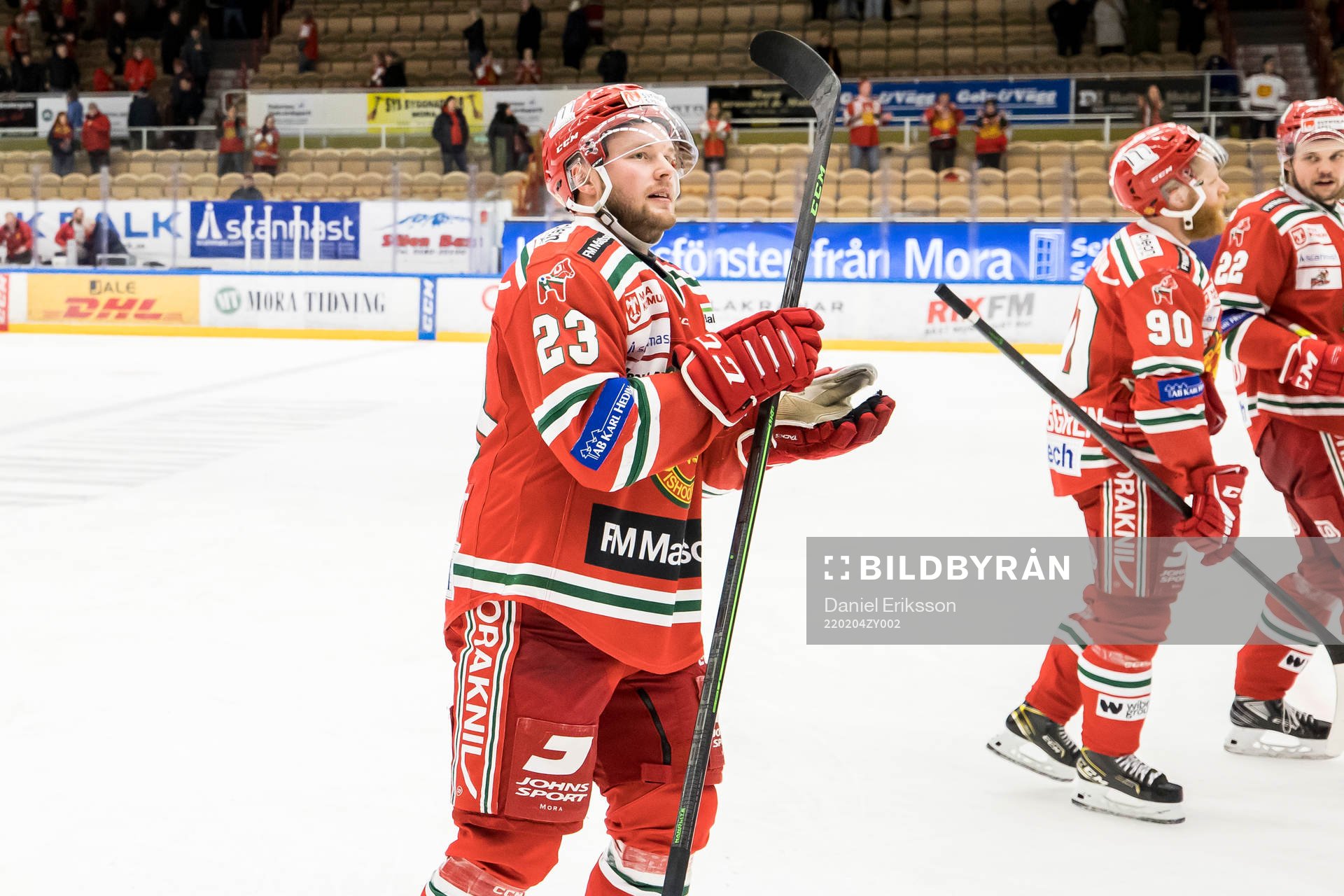 Moras Axel Bergkvist jublar