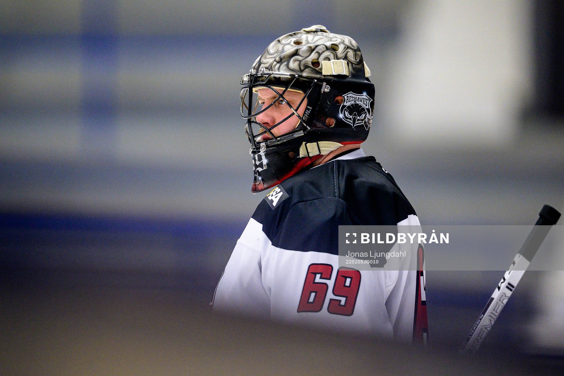 Malmö Redhawks målvakt Oscar Alsenfelt