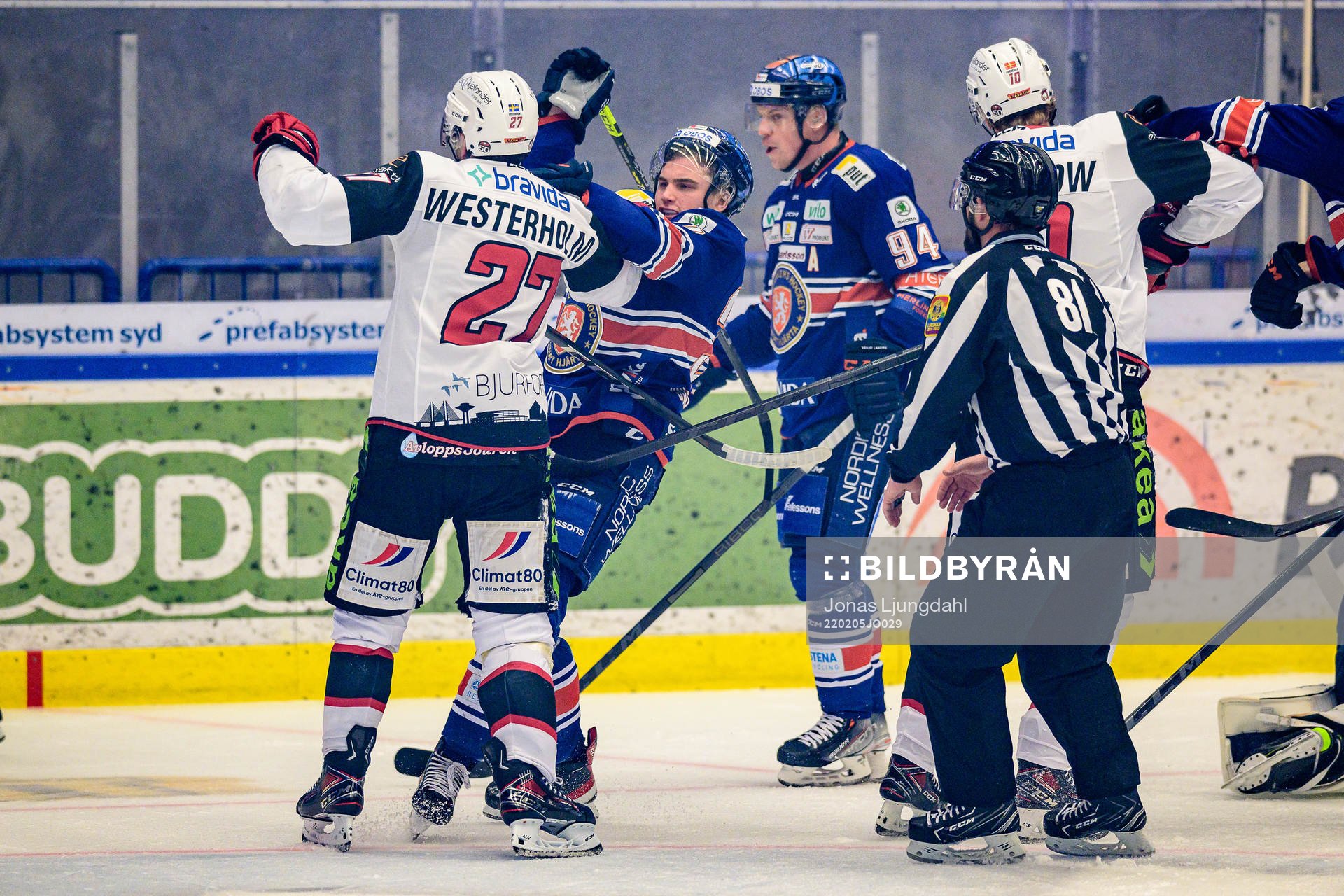 Irriterat mellan Malmö Redhawks Ponthus Westerholm  och