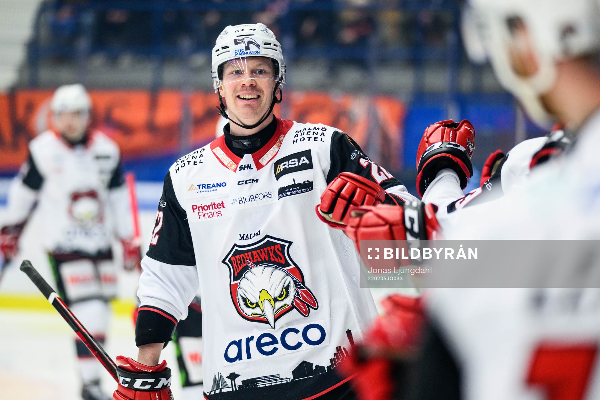 Malmö Redhawks Lars Bryggman jublar