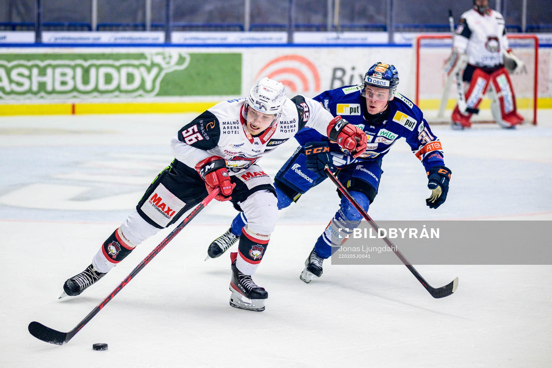 Malmö Redhawks Anton Olsson och Växjös Olle Lycksell