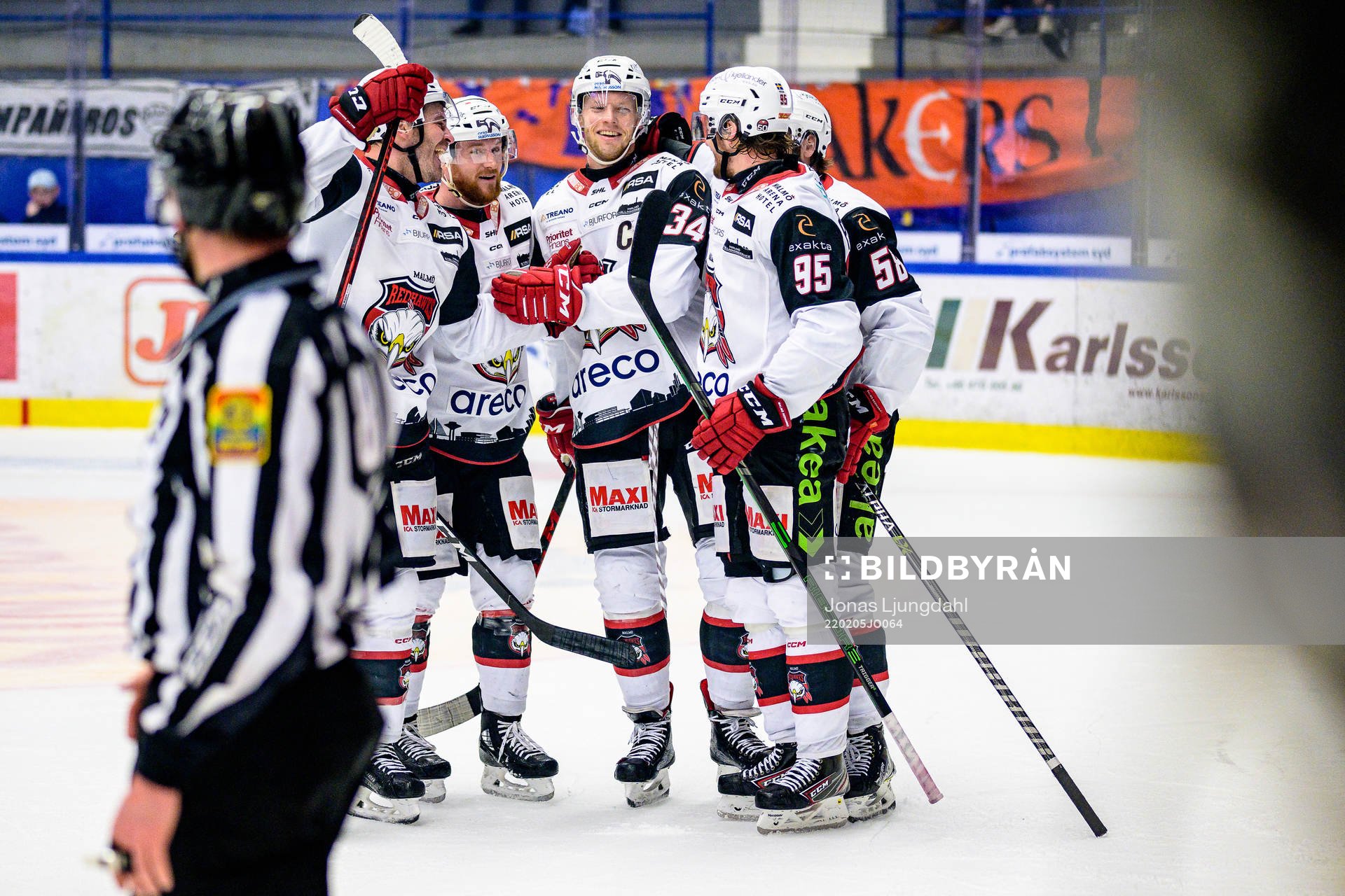 Malmö Redhawks, Joakim Ryan och Carl Söderberg jublar