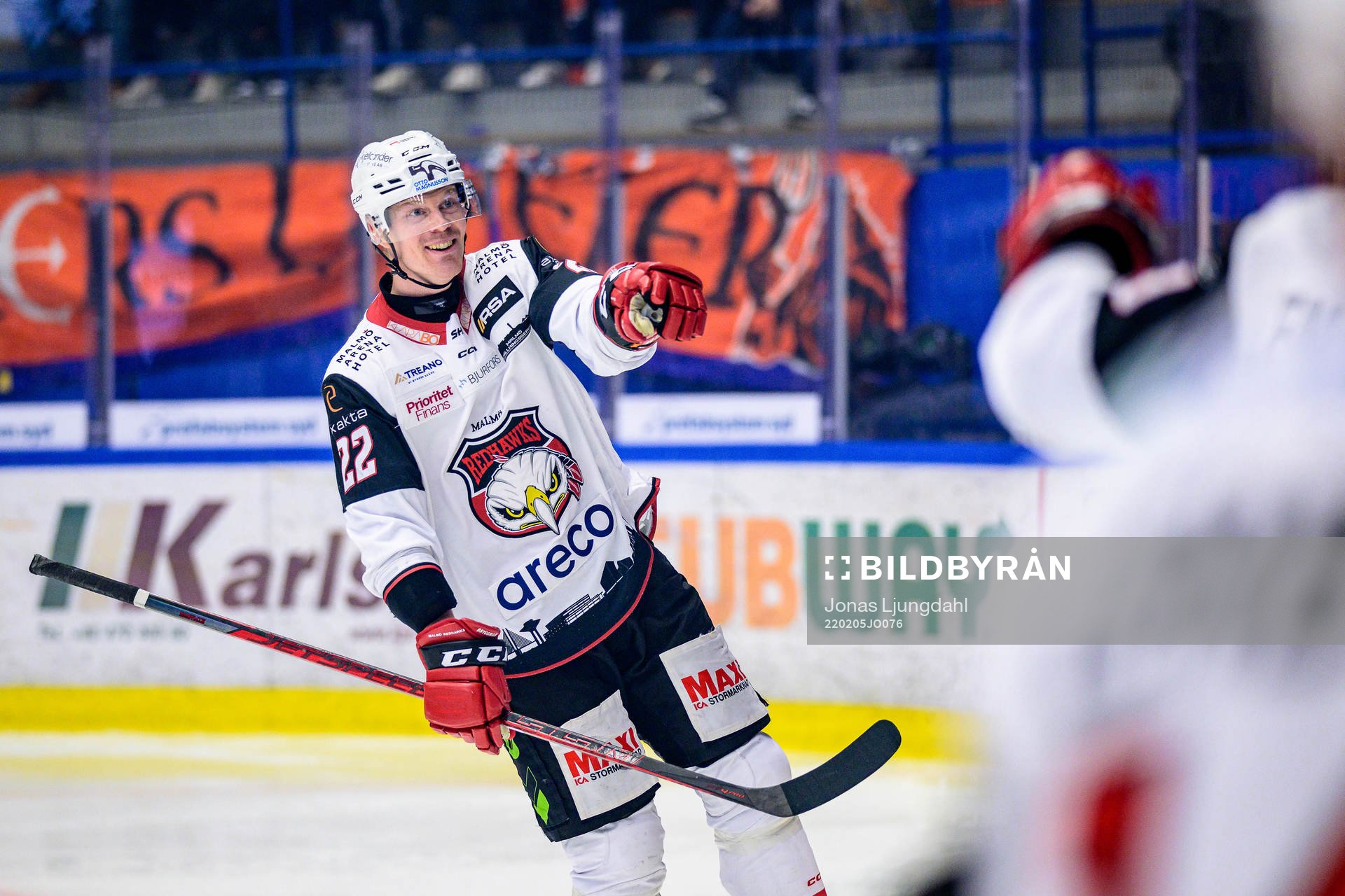 Malmö Redhawks Lars Bryggman jublar