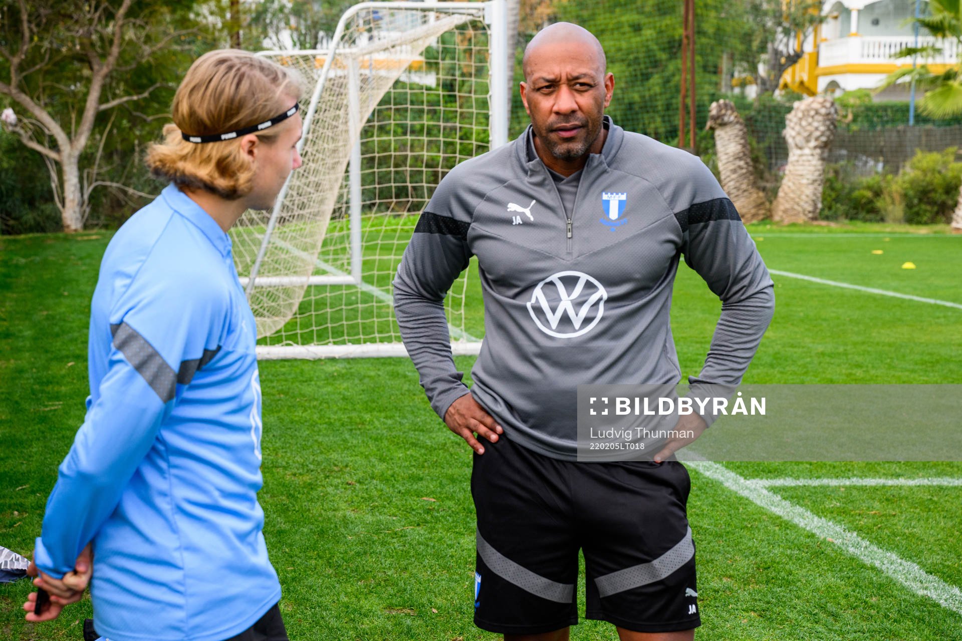 Sebastian Nanasi och assisterande tränare Jeffrey Aubynn