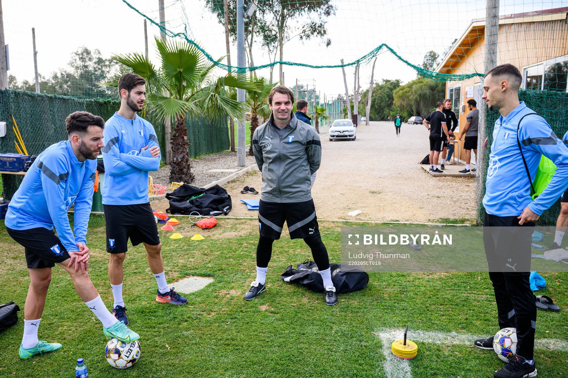 Erdal Rakip, Adi Nalic, tränare Milos Milojevic och Veljko